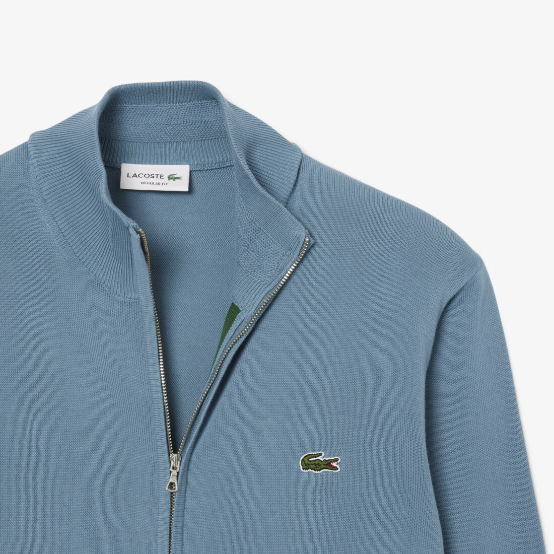 سترة قطنية بسحاب وياقة عالية سترة قطنية بسحاب وياقة عالية