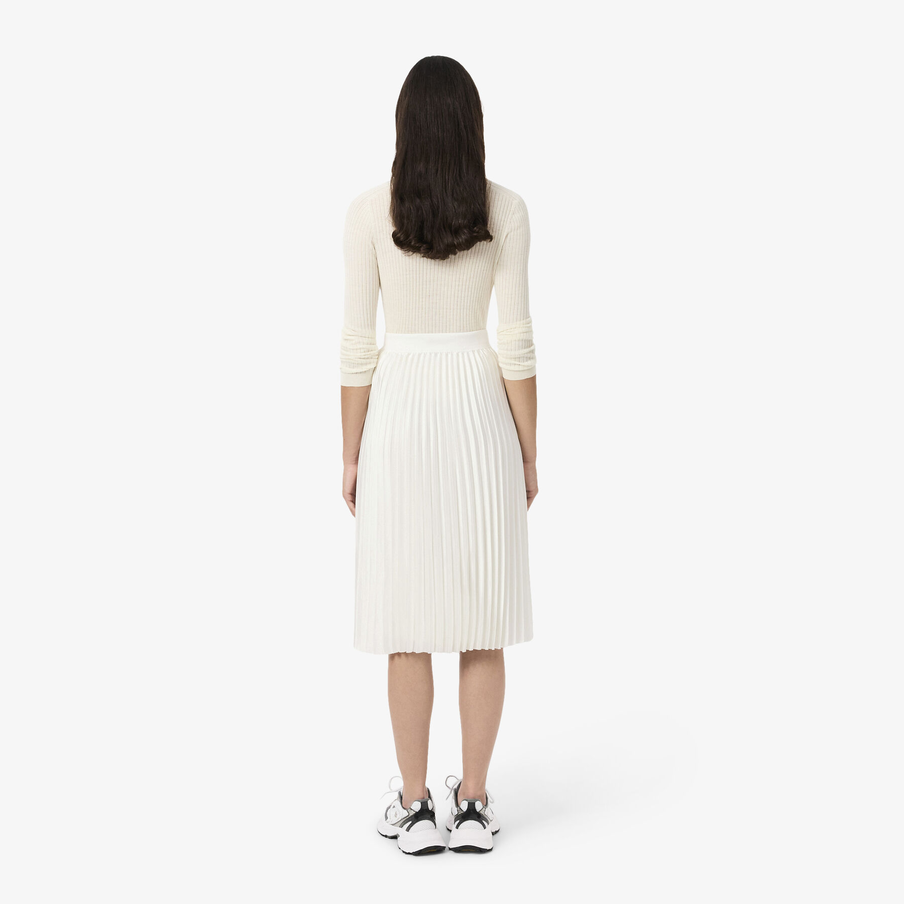 Pleated Satin Midi Skirt lacoste pleated satin midi skirt