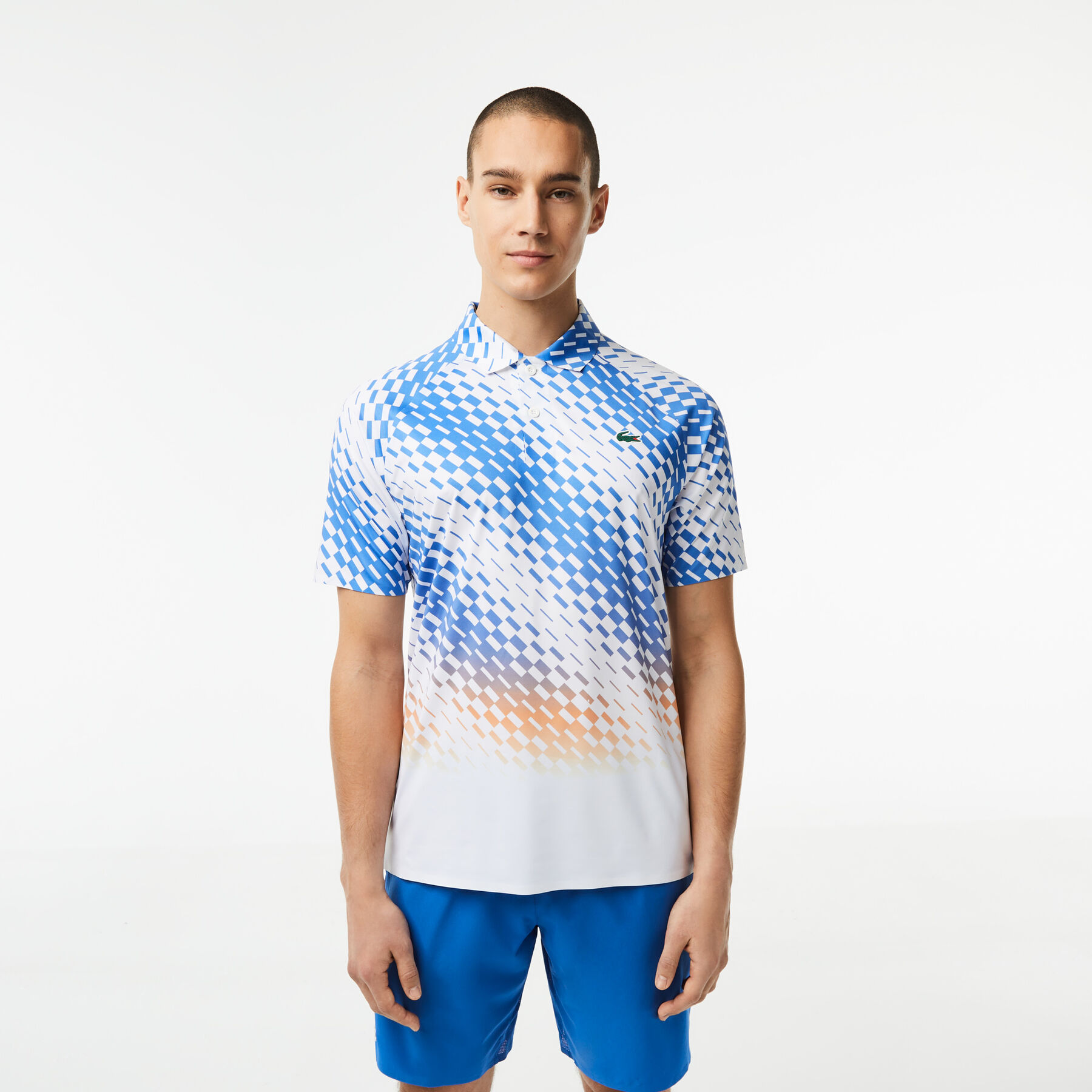 Men's Lacoste Tennis x Novak Djokovic Checkerboard Print Polo Shirt men s lacoste tennis x novak djokovic checkerboard print polo shirt