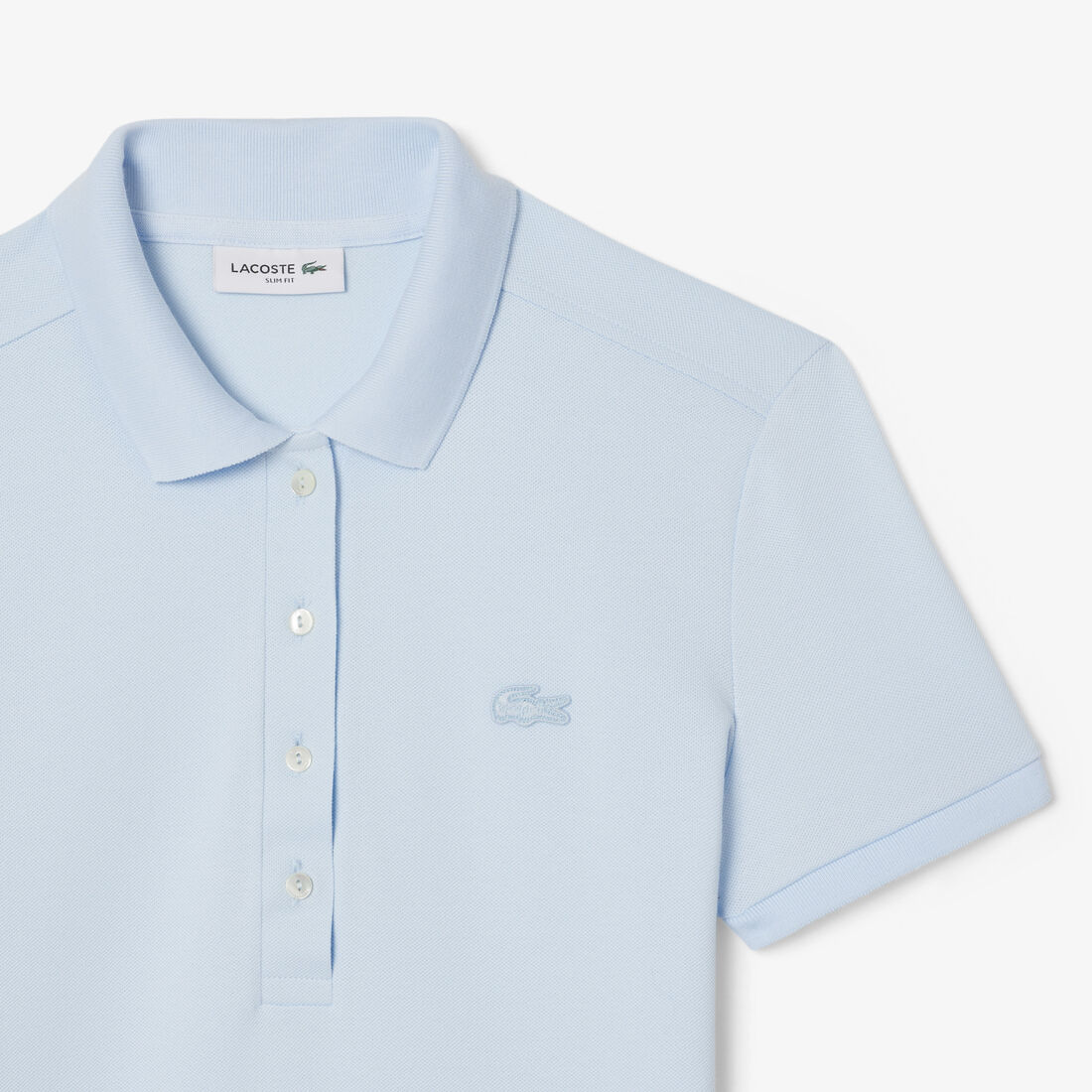 تيشيرت بولو L.12.D بقصة ضيقة من قماش بيتي بيكيه المطاطي تيشيرت بولو L.12.D بقصة ضيقة من قماش بيتي بيكيه المطاطي