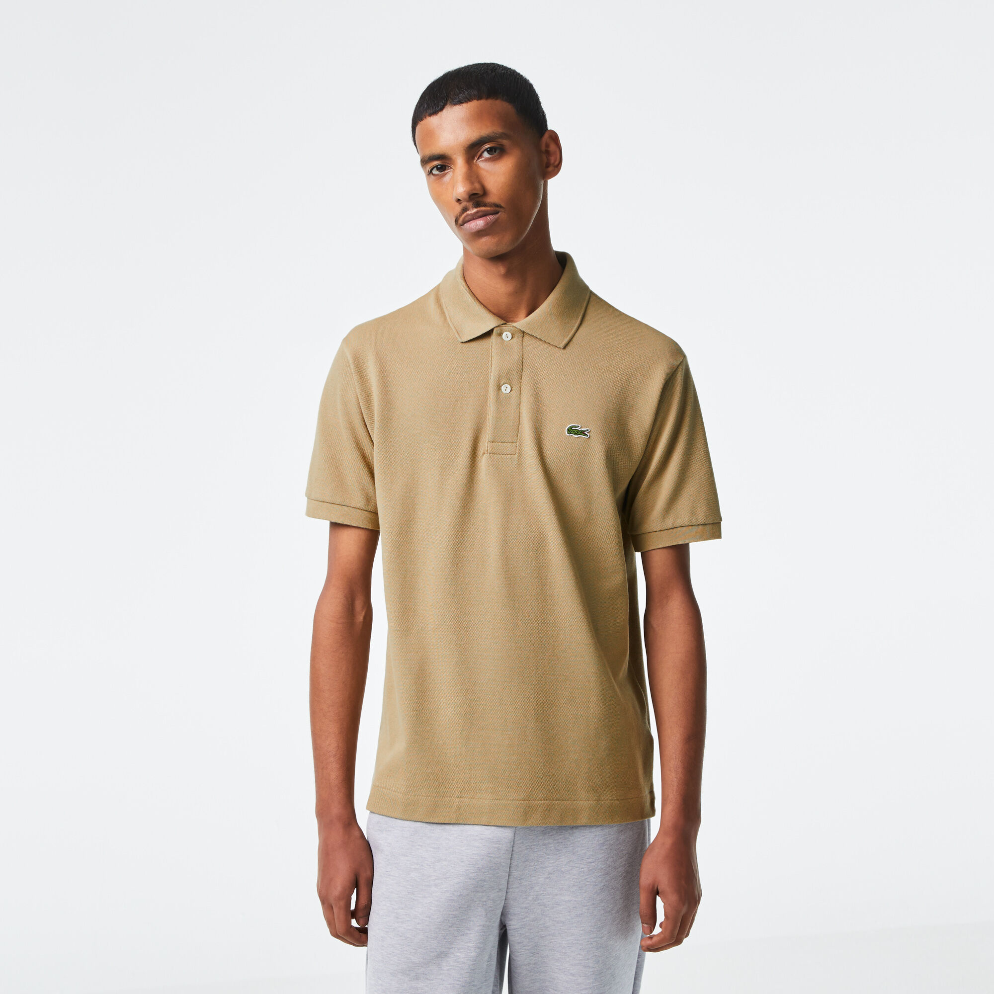 Khaki lacoste polo shirt new arrivals