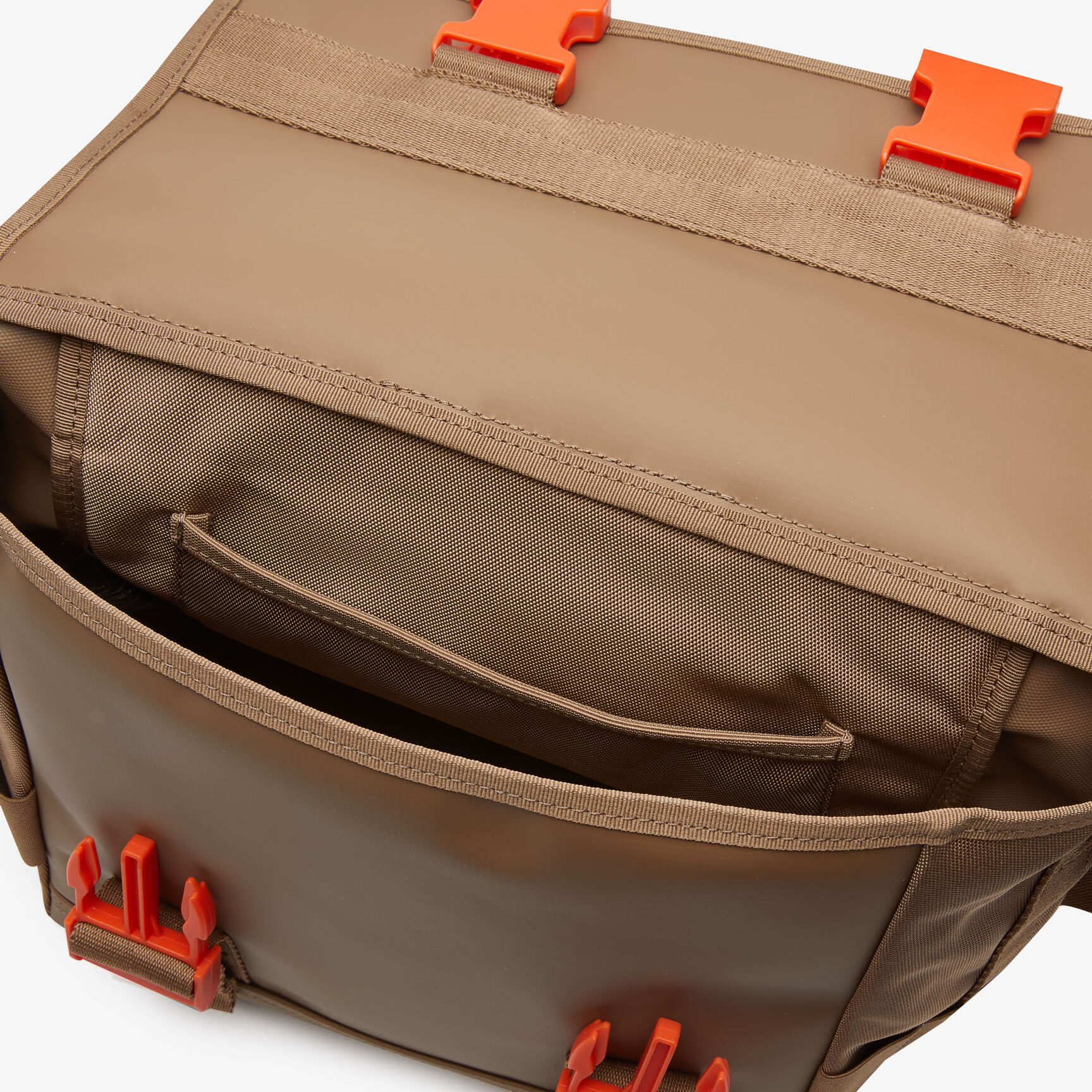 Men's Lacoste Signature Print Water-Repellent Messenger Bag Men's Lacoste Signature Print Water-Repellent Messenger Bag