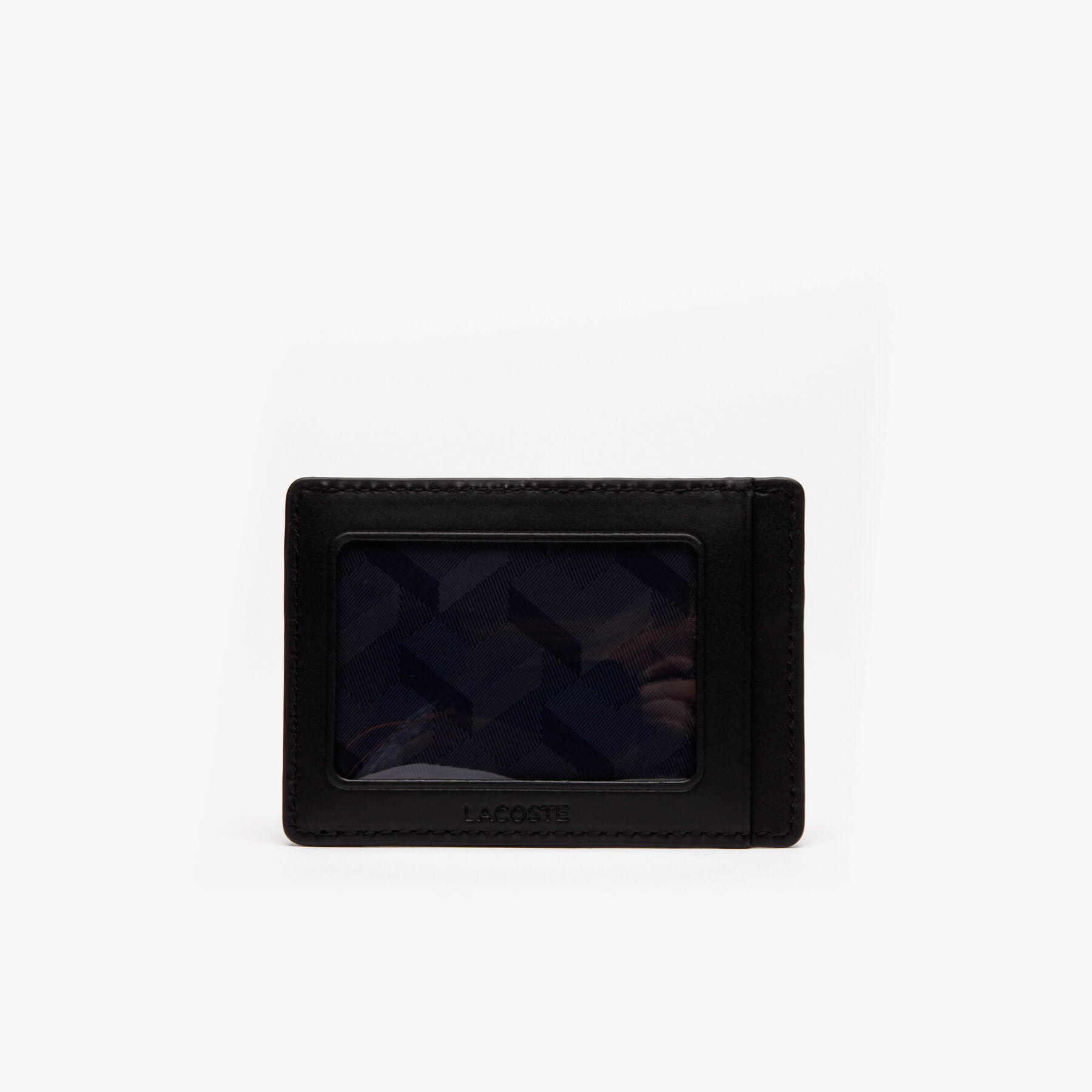 lacoste men s chantaco piqu  leather 8 card holder and wallet