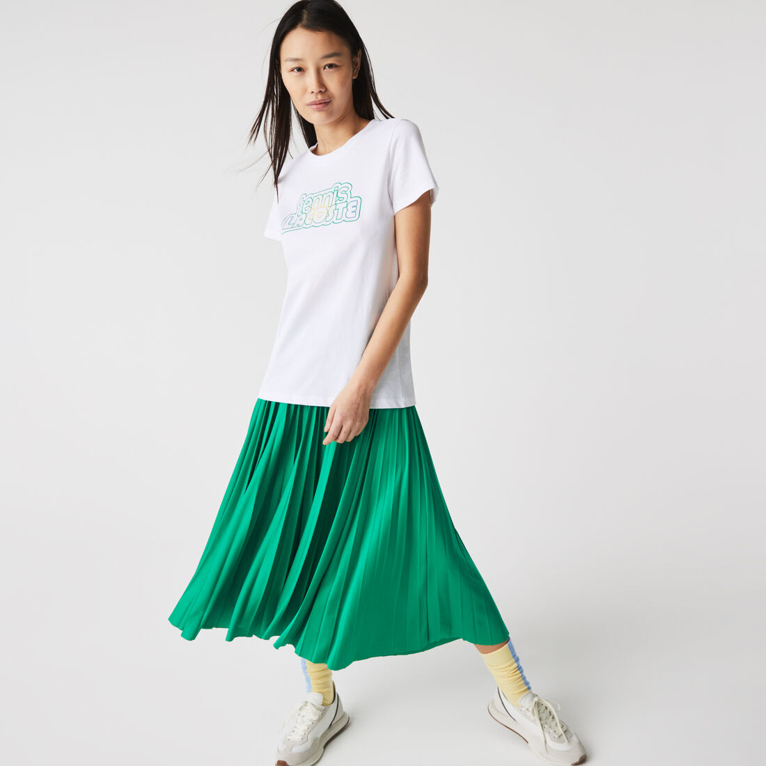 تيشيرت تنس بطبعة للنساء مجموعة Lacoste SPORT تيشيرت تنس بطبعة للنساء مجموعة Lacoste SPORT