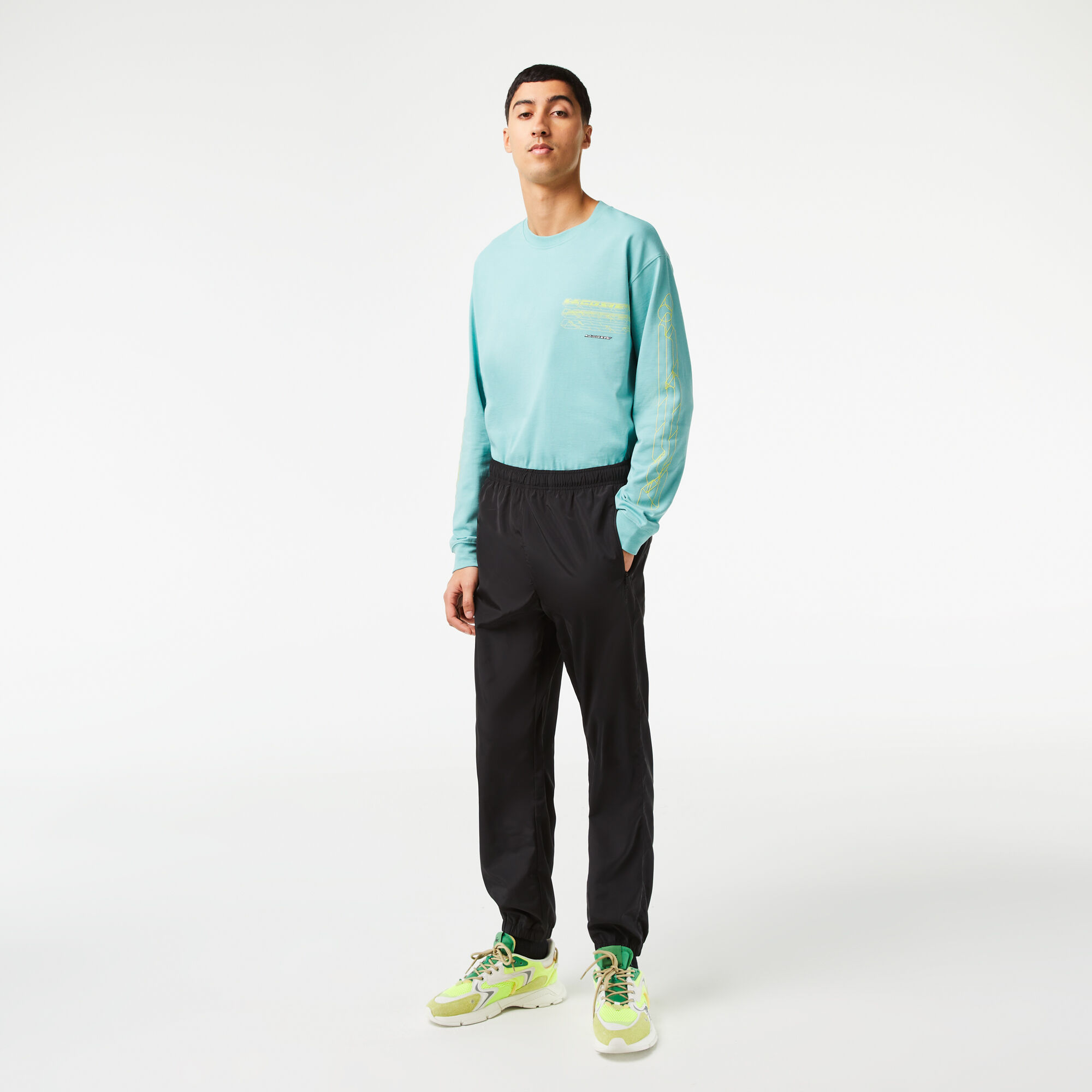 Buy Men s Lacoste Track Pants with GPS Coordinates Lacoste EG