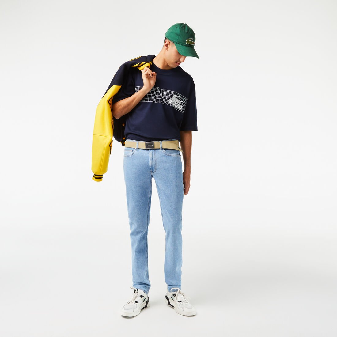 Men's Lacoste Loose Fit Tennis Print T-shirt Men's Lacoste Loose Fit Tennis Print T-shirt