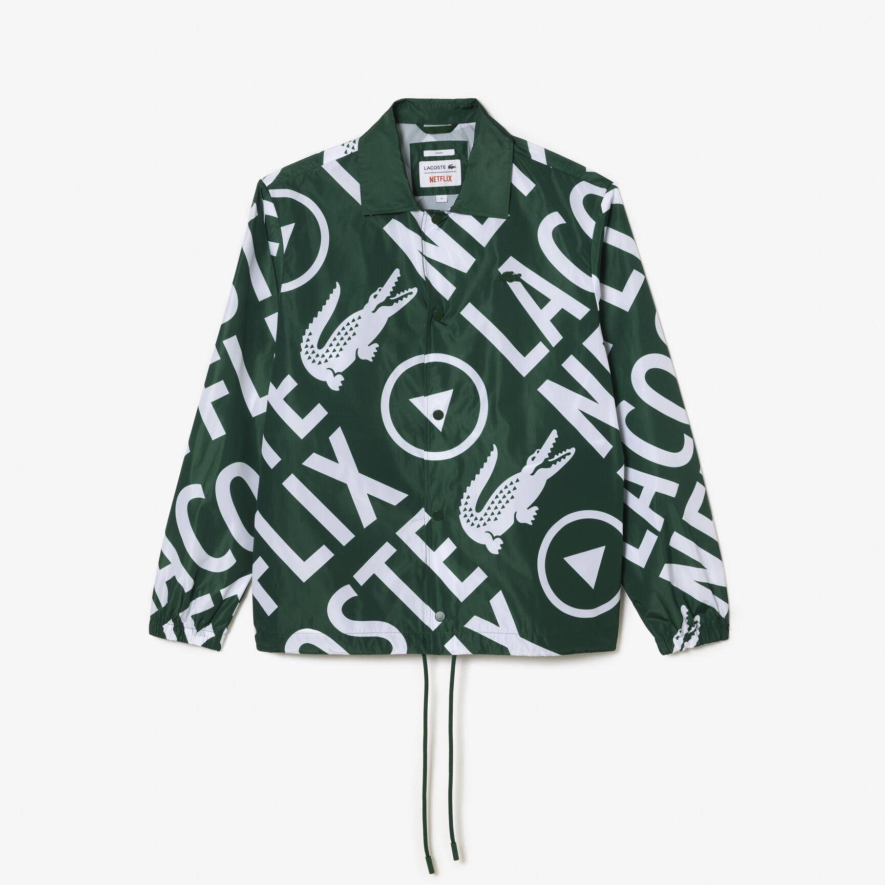 Unisex Lacoste x Netflix Printed Polo Jacket