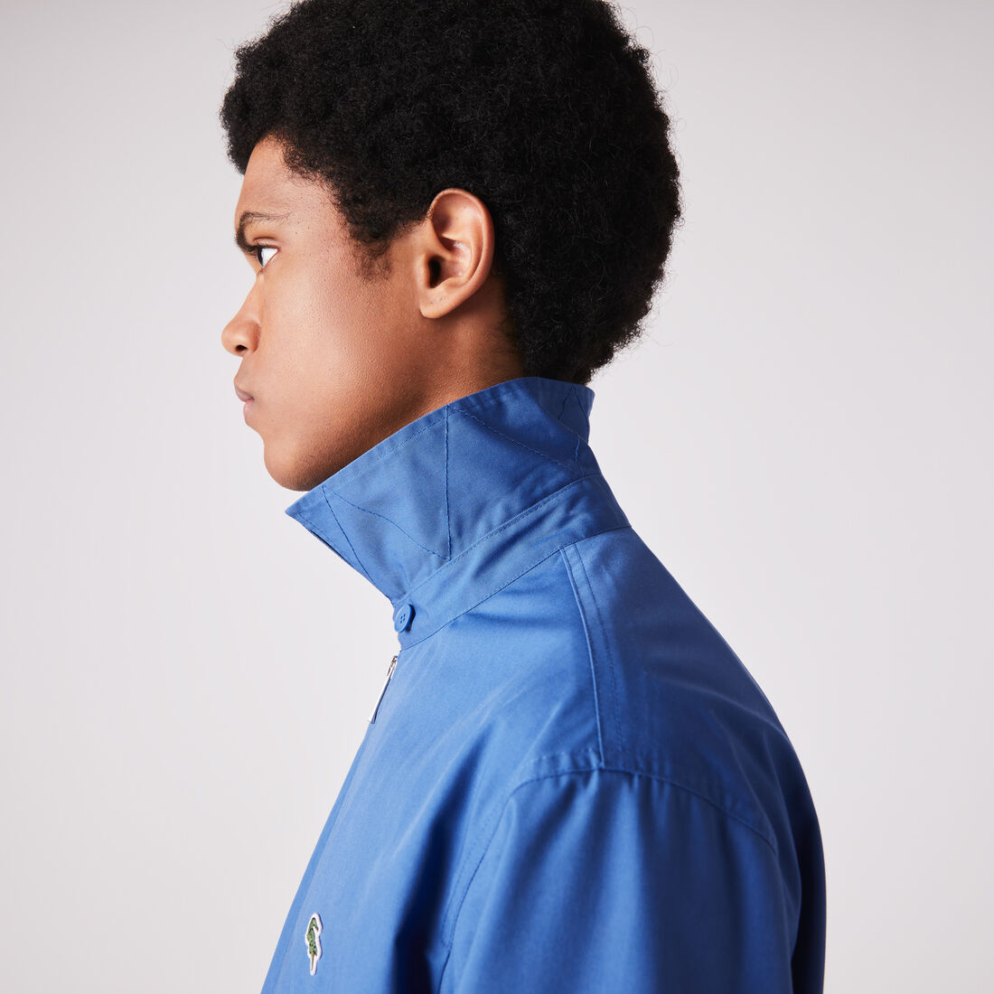 جاكيت قصير غابردين قطن عضوي بسحّاب للرجال جاكيت قصير غابردين قطن عضوي بسحّاب للرجال