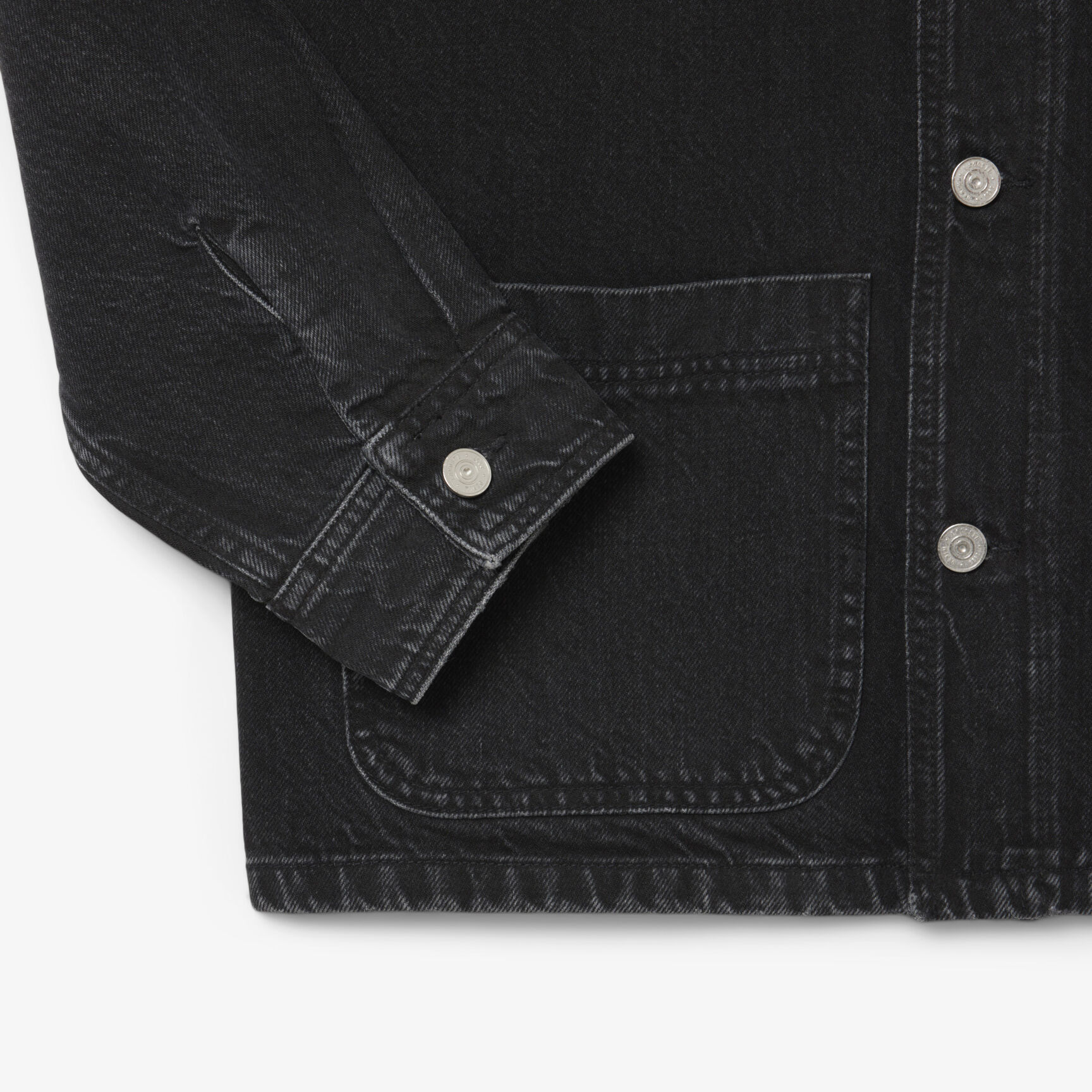 Heavy Cotton Denim Overshirt Jacket