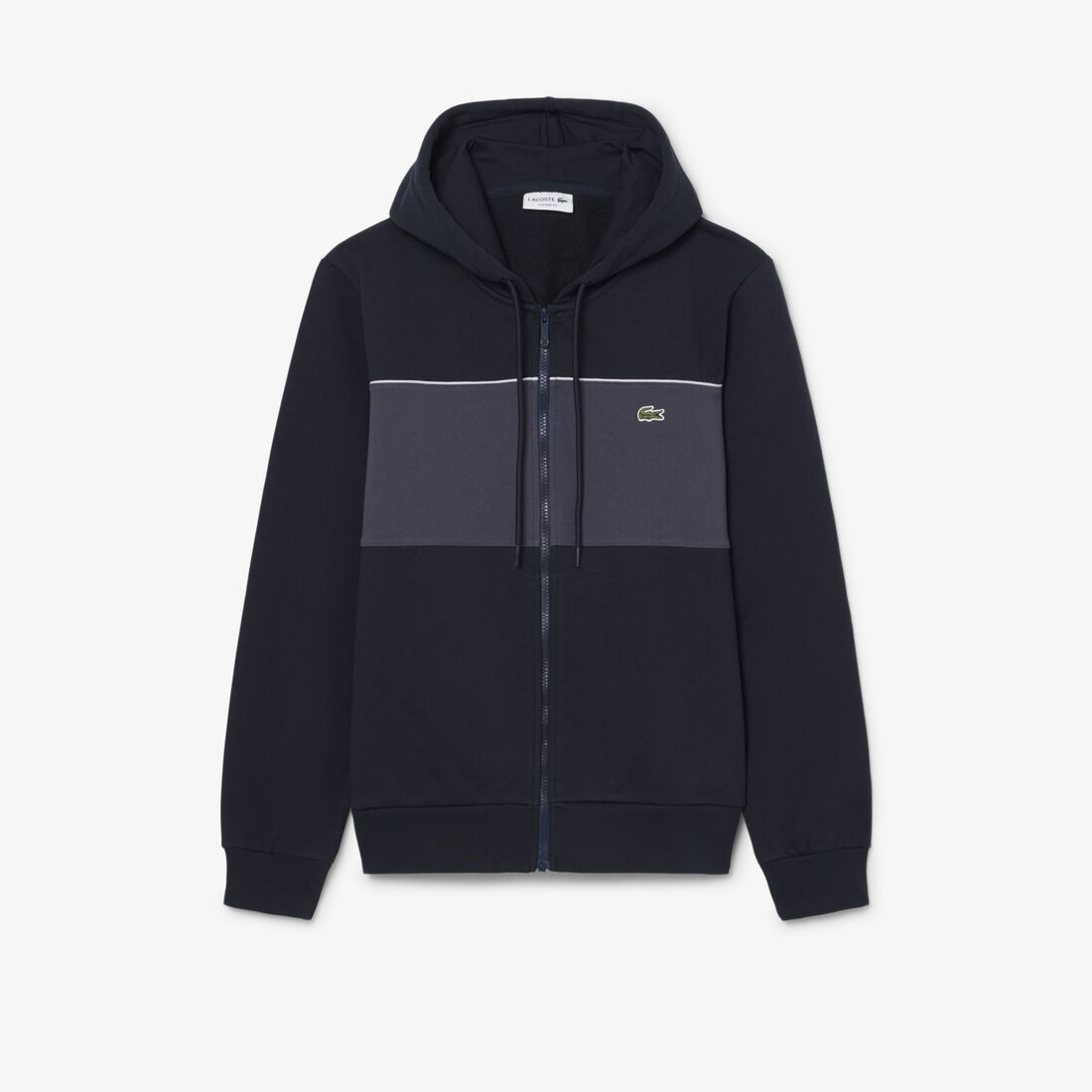 Colour-Block Zipped Hoodie Colour-Block Zipped Hoodie
