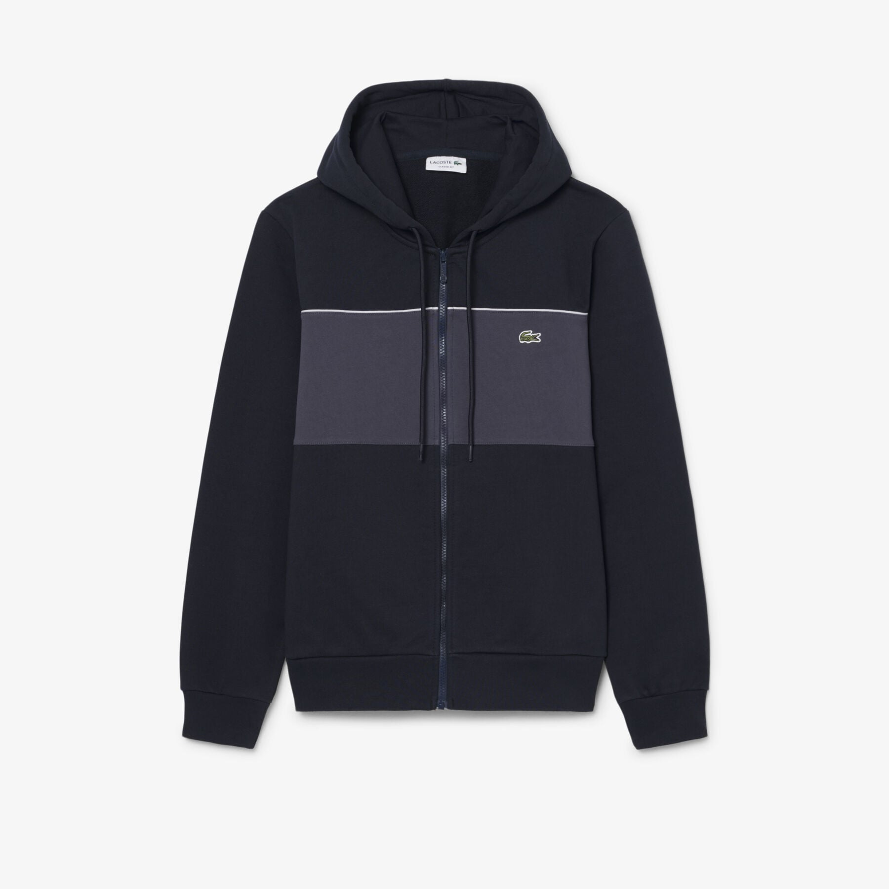 Colour-Block Zipped Hoodie Colour-Block Zipped Hoodie