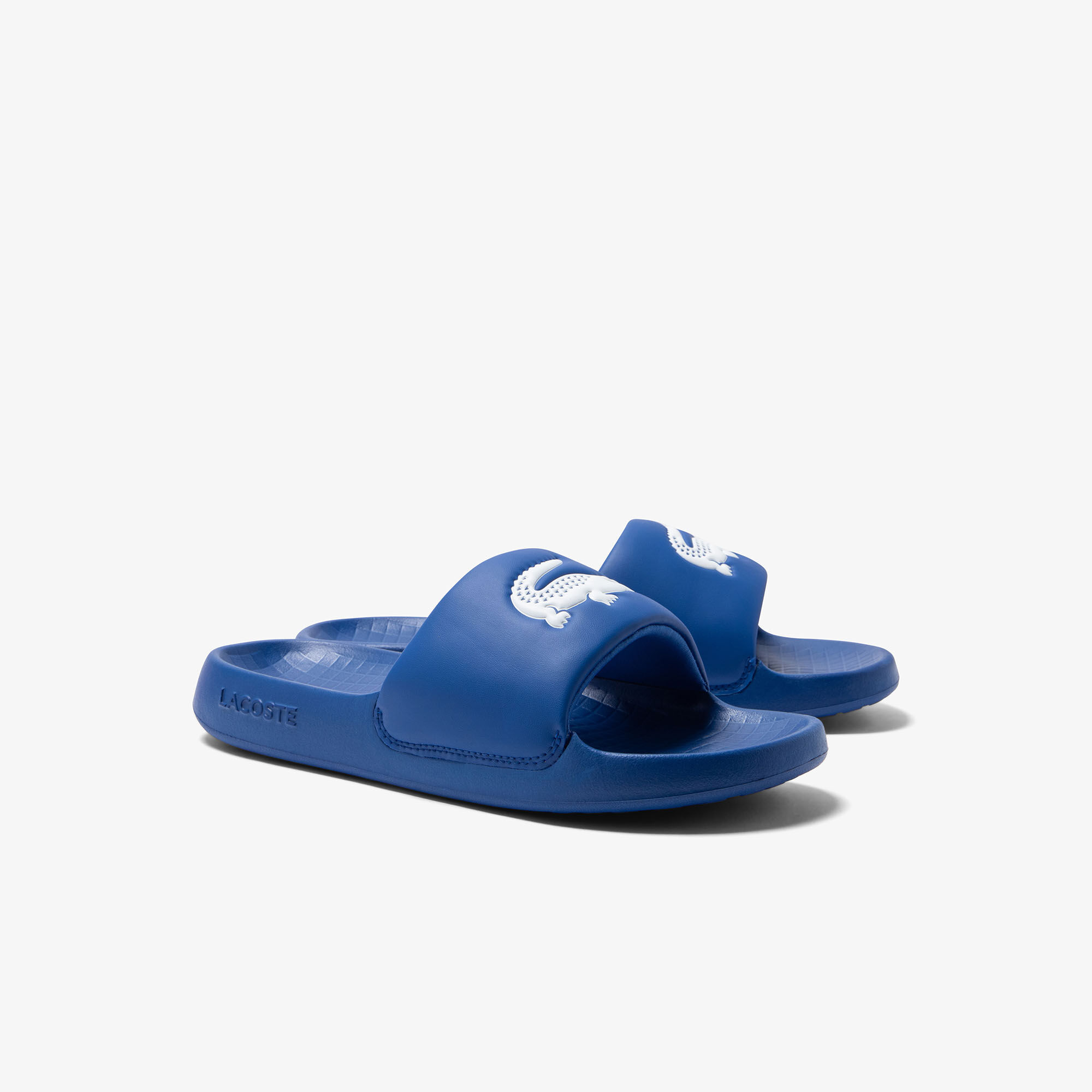 Lacoste slides blue shop