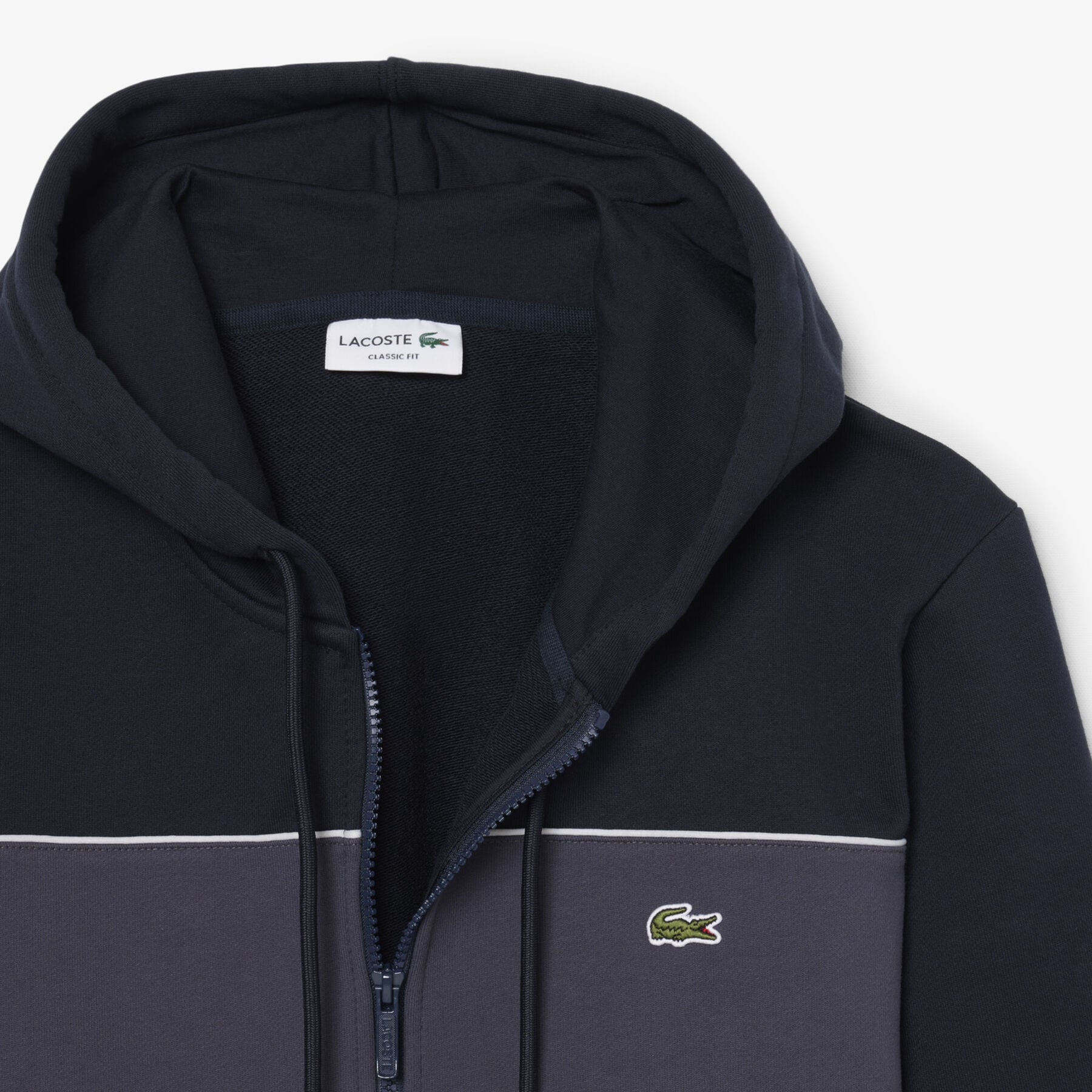 Colour-Block Zipped Hoodie Colour-Block Zipped Hoodie