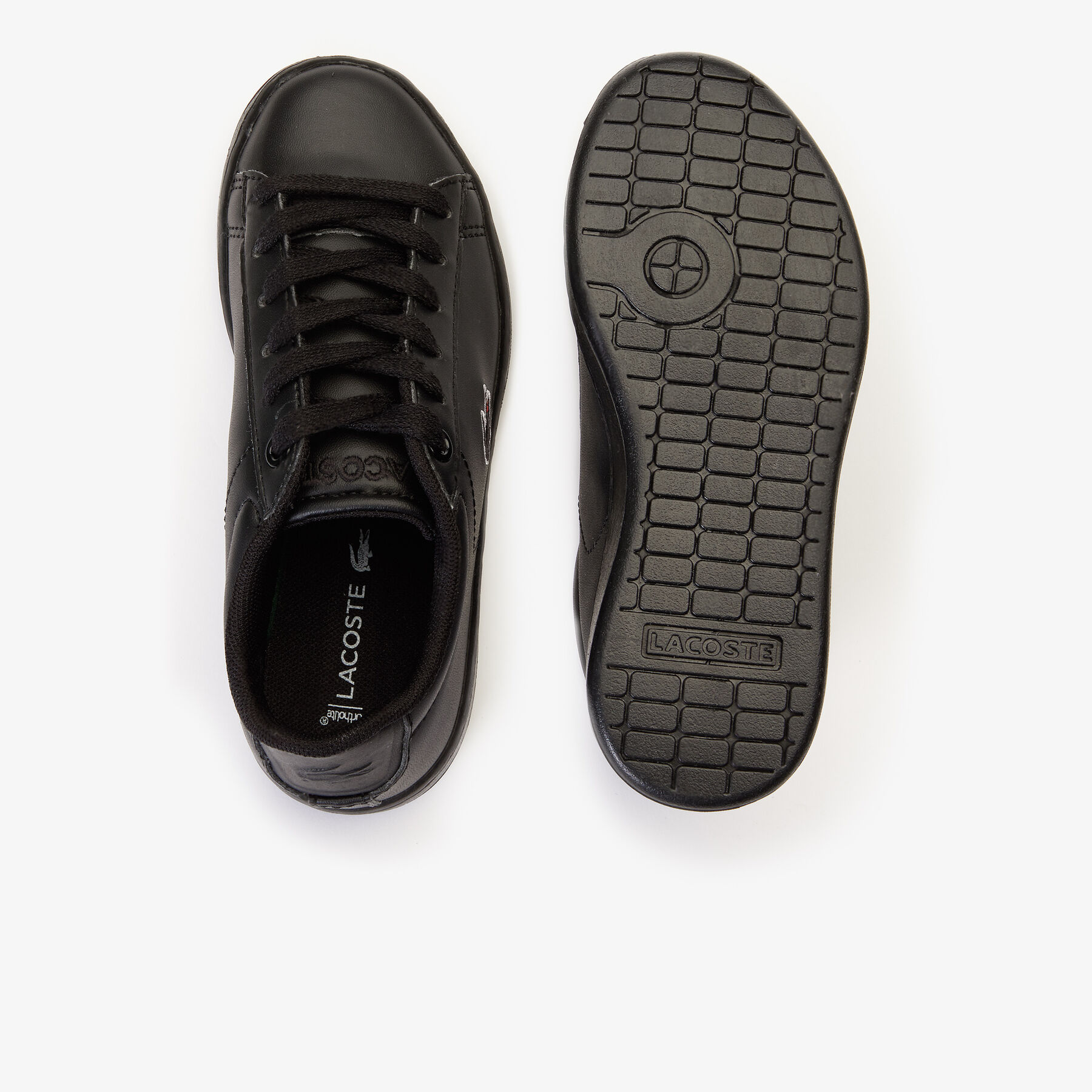 Children's Carnaby Evo Lace-up Mesh-lined Synthetic Trainers lacoste children s carnaby evo lace up mesh lined synthetic trainers