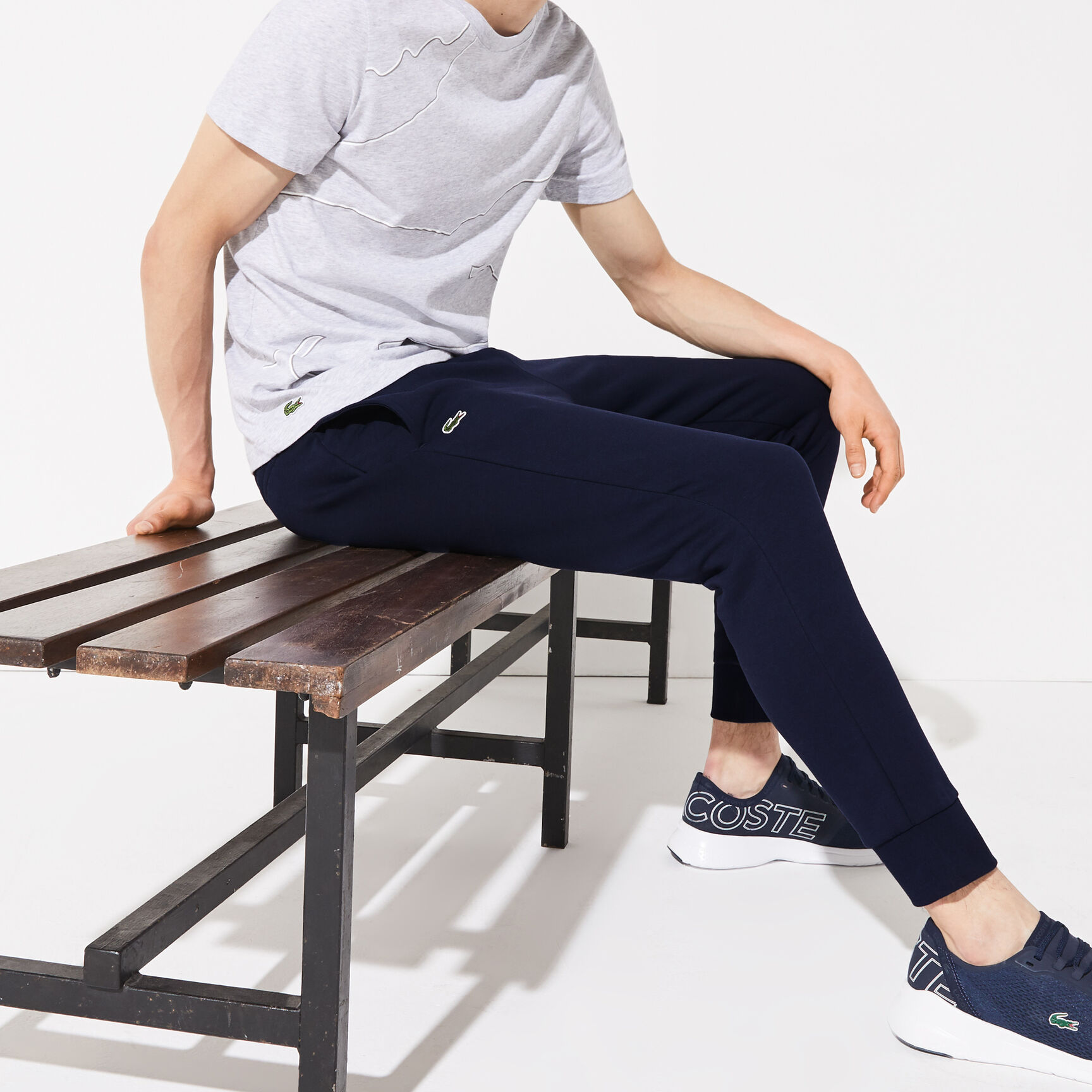 بنطال رياضي تنس صوف قطني للرجال مجموعة Lacoste SPORT
