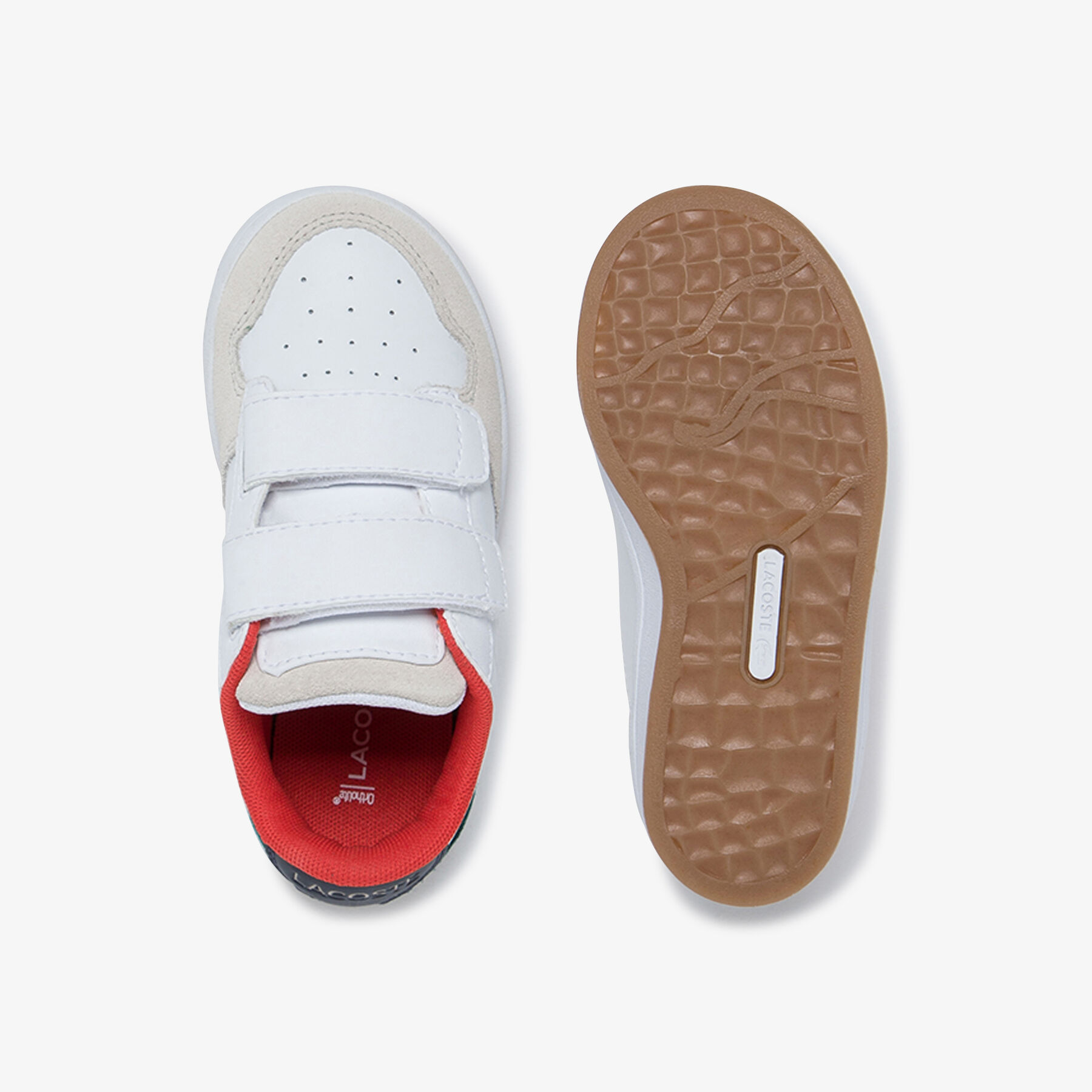 lacoste infants  masters cup metallic leather and suede sneakers