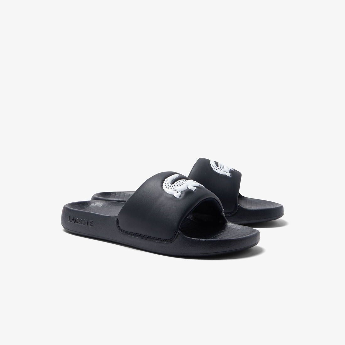 Men's Lacoste Croco 1.0 Synthetic Slides Men's Lacoste Croco 1.0 Synthetic Slides