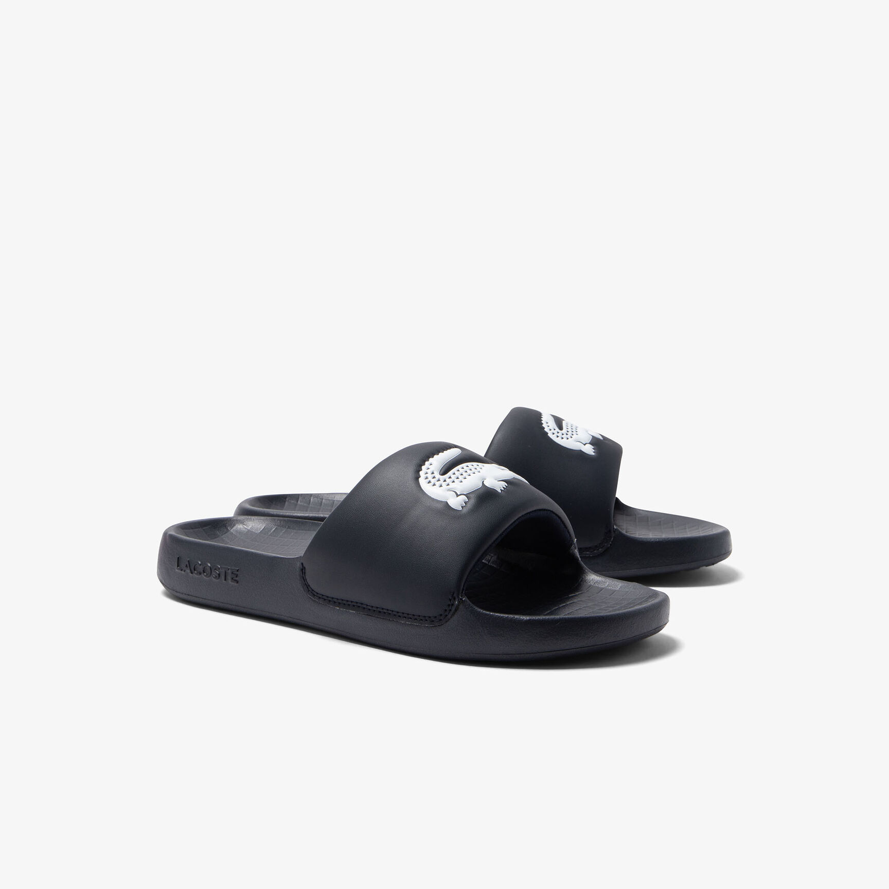 Men's Lacoste Croco 1.0 Synthetic Slides Men's Lacoste Croco 1.0 Synthetic Slides