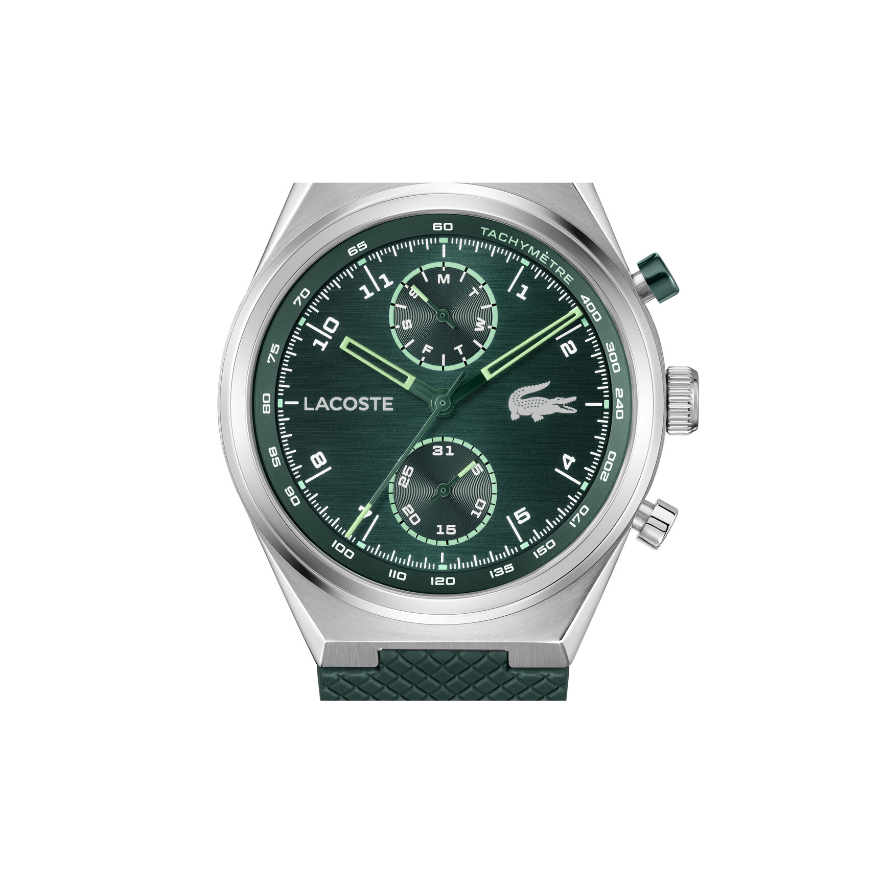 Green Silicone Strap Men's Watch Green Silicone Strap Men's Watch