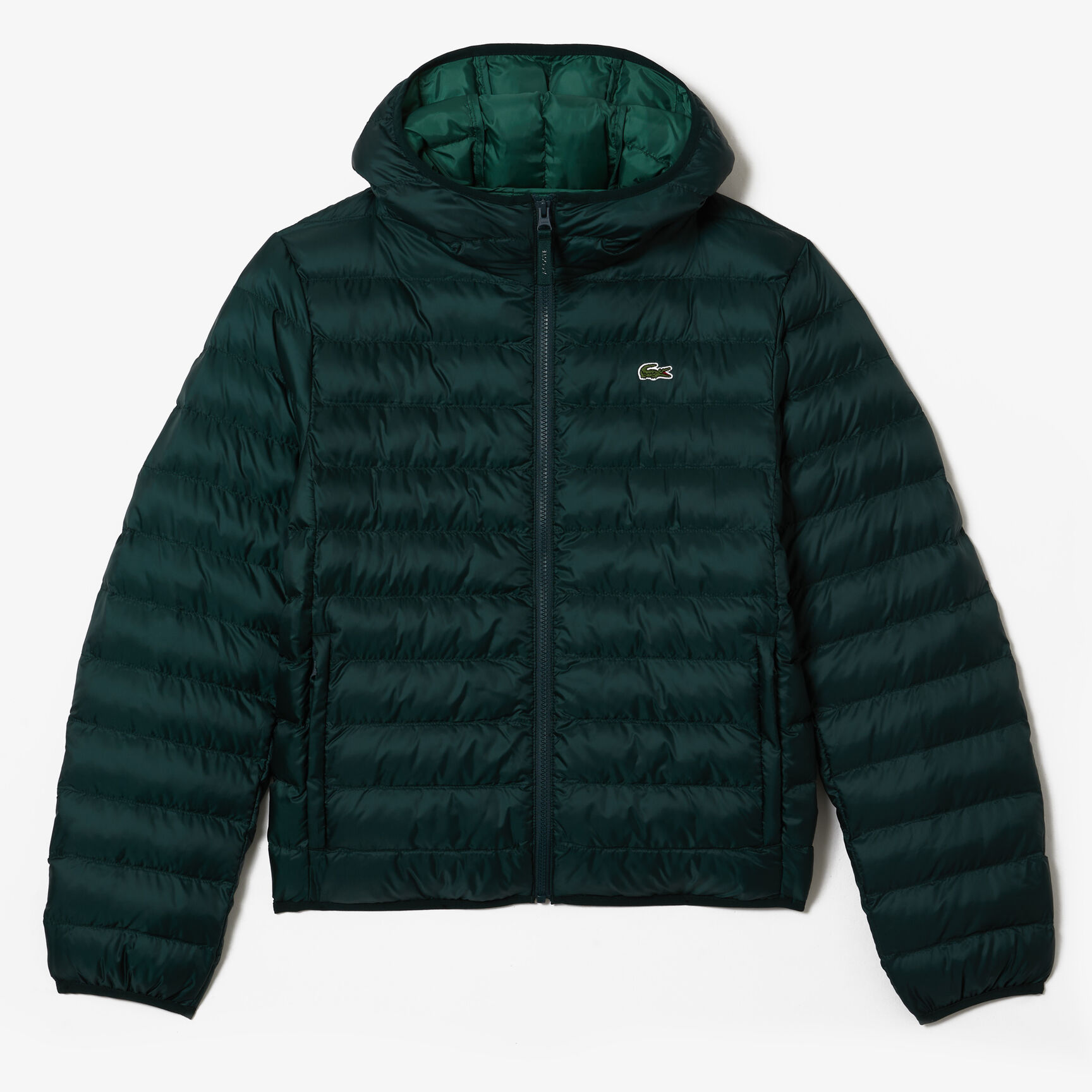 Men's Lacoste Quilted Hooded Short Jacket Men's Lacoste Quilted Hooded Short Jacket