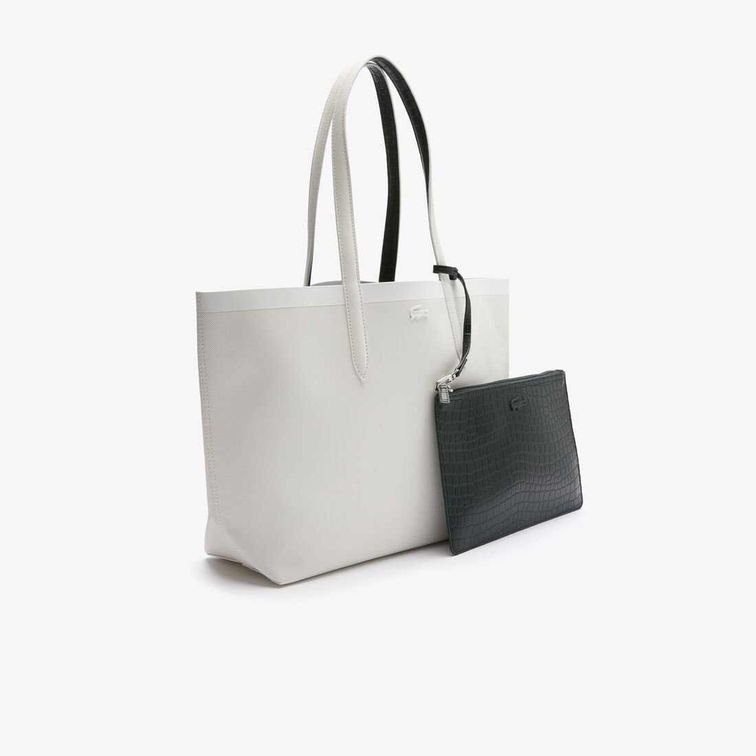 Women's Anna Crocodile Effect Pouch Canvas Large Shopper Bag Women's Anna Crocodile Effect Pouch Canvas Large Shopper Bag