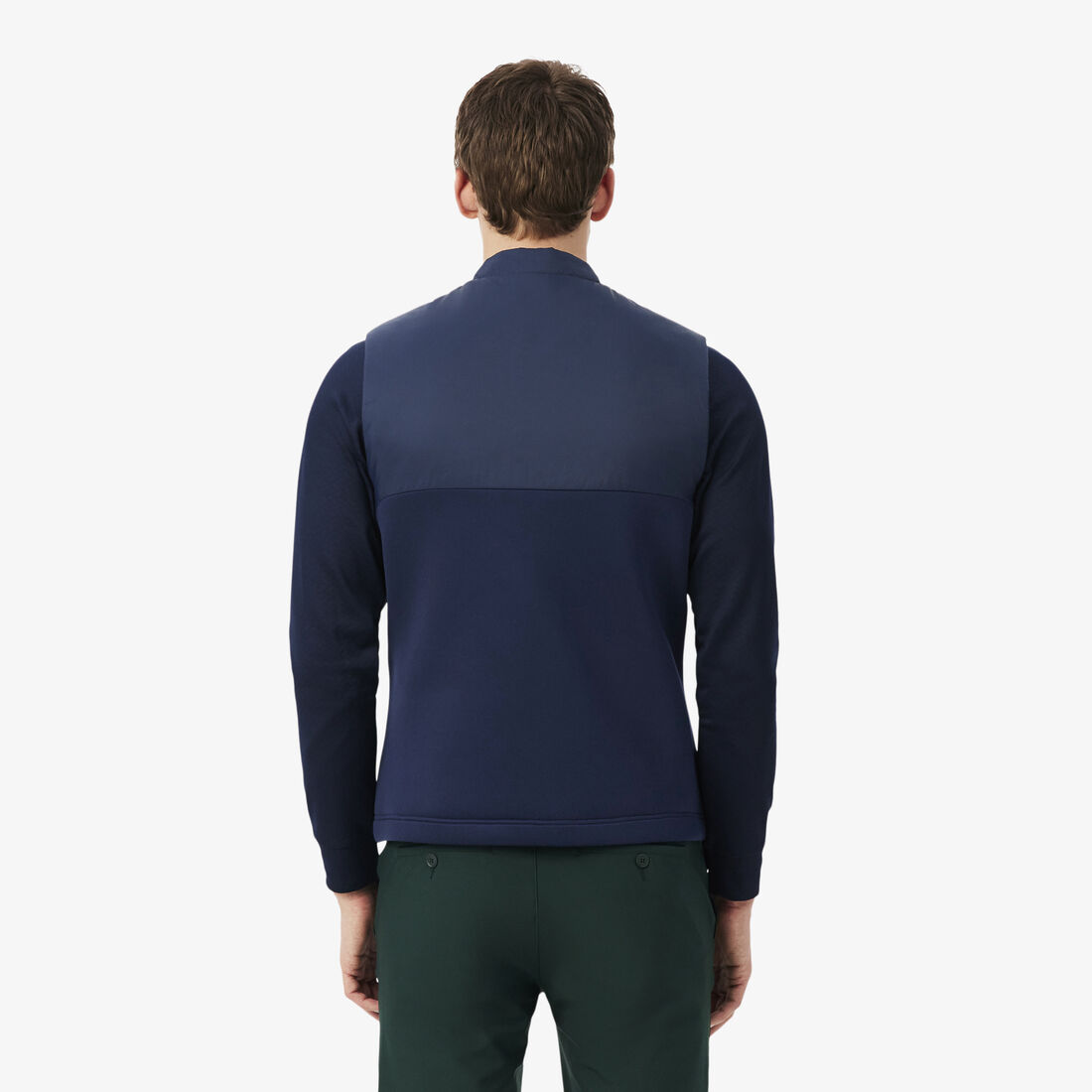 lacoste sport quilted vest