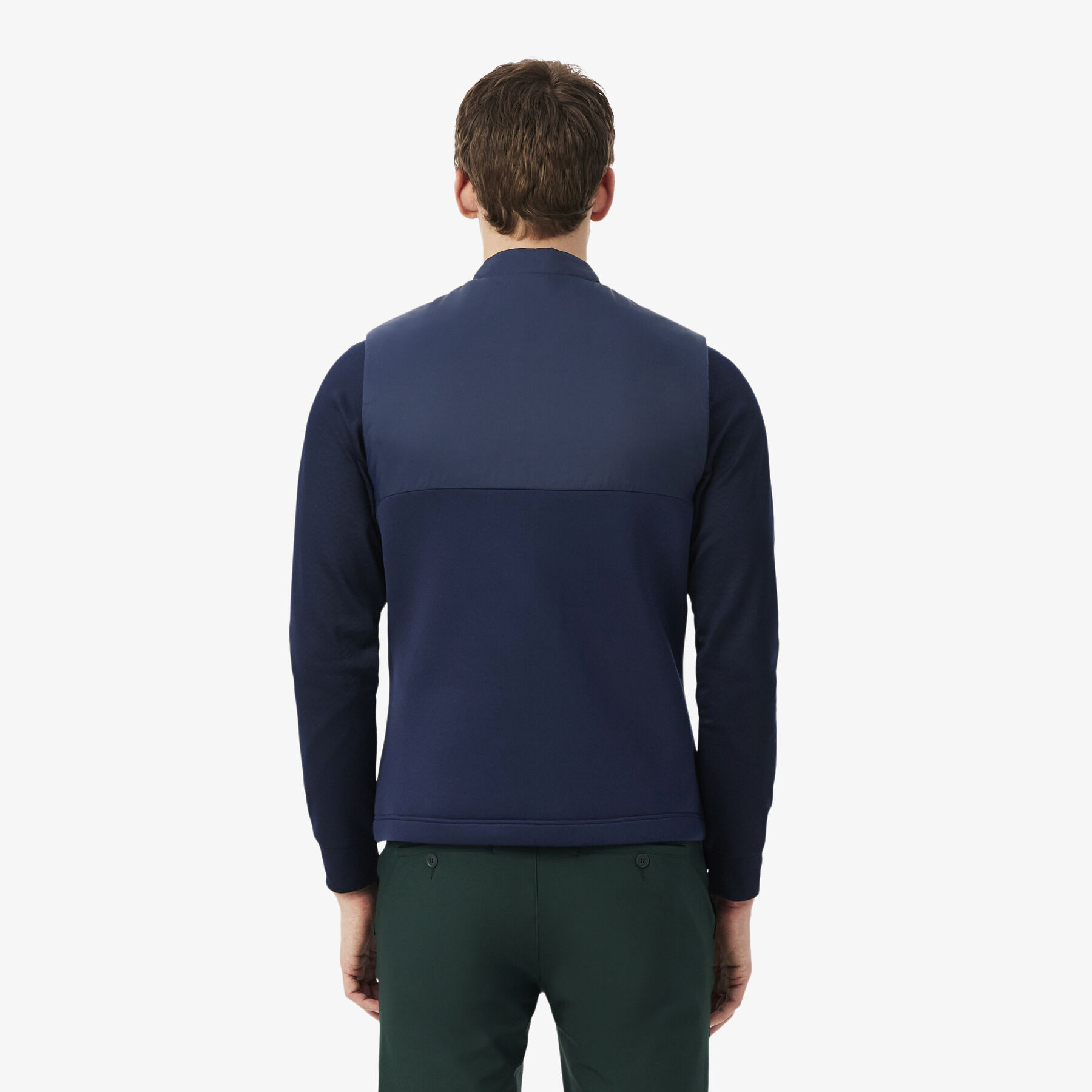 lacoste sport quilted vest