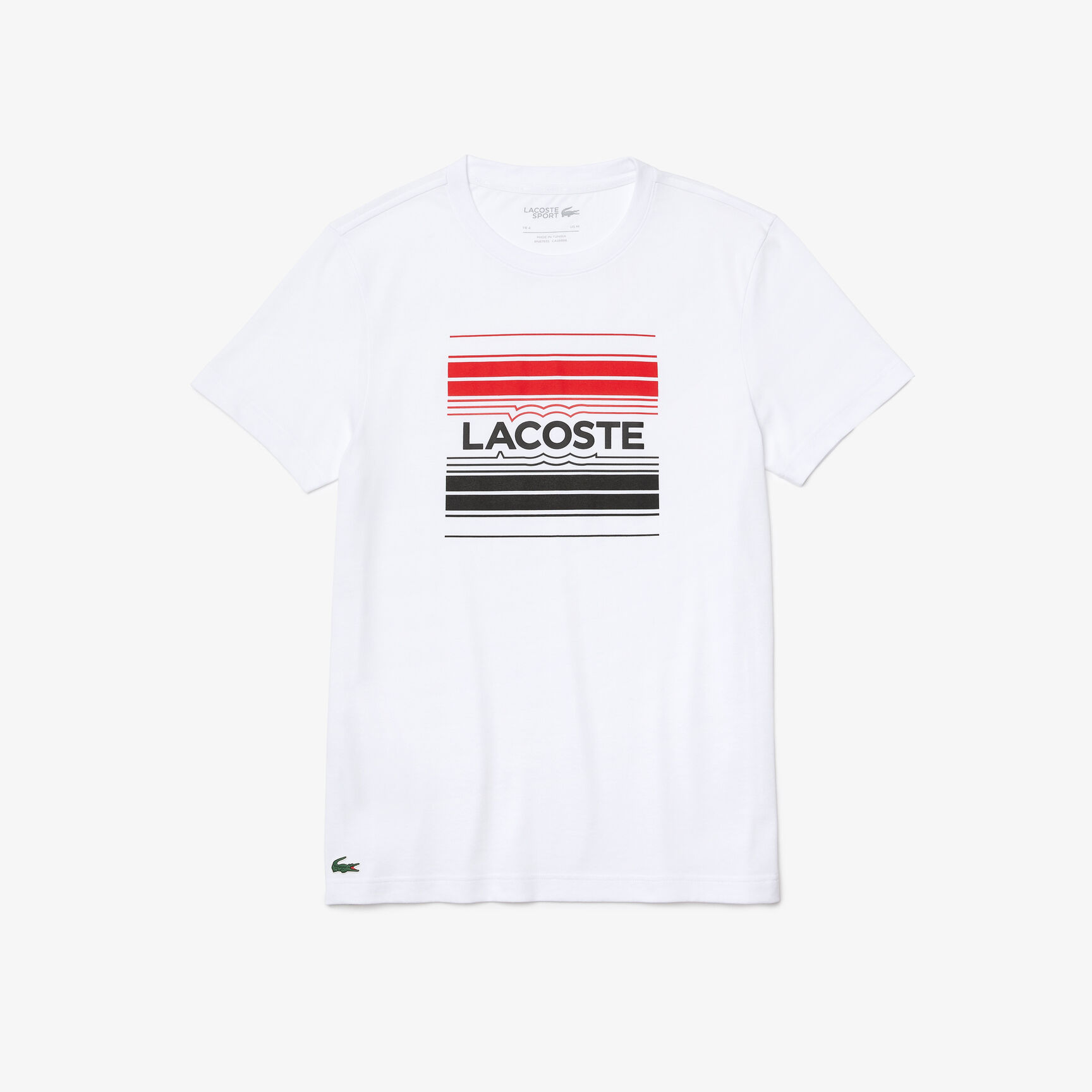 تيشيرت قطن عضوي بطبعة شعار الماركة للرجال مجموعة Lacoste SPORT