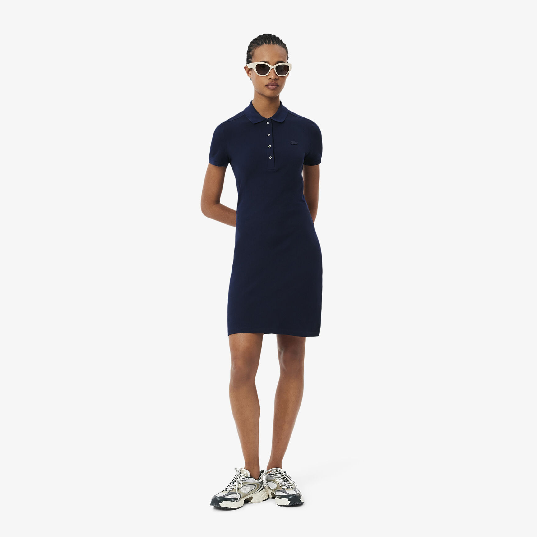 Slim Fit Stretch Petit Pique Polo Dress Slim Fit Stretch Petit Pique Polo Dress