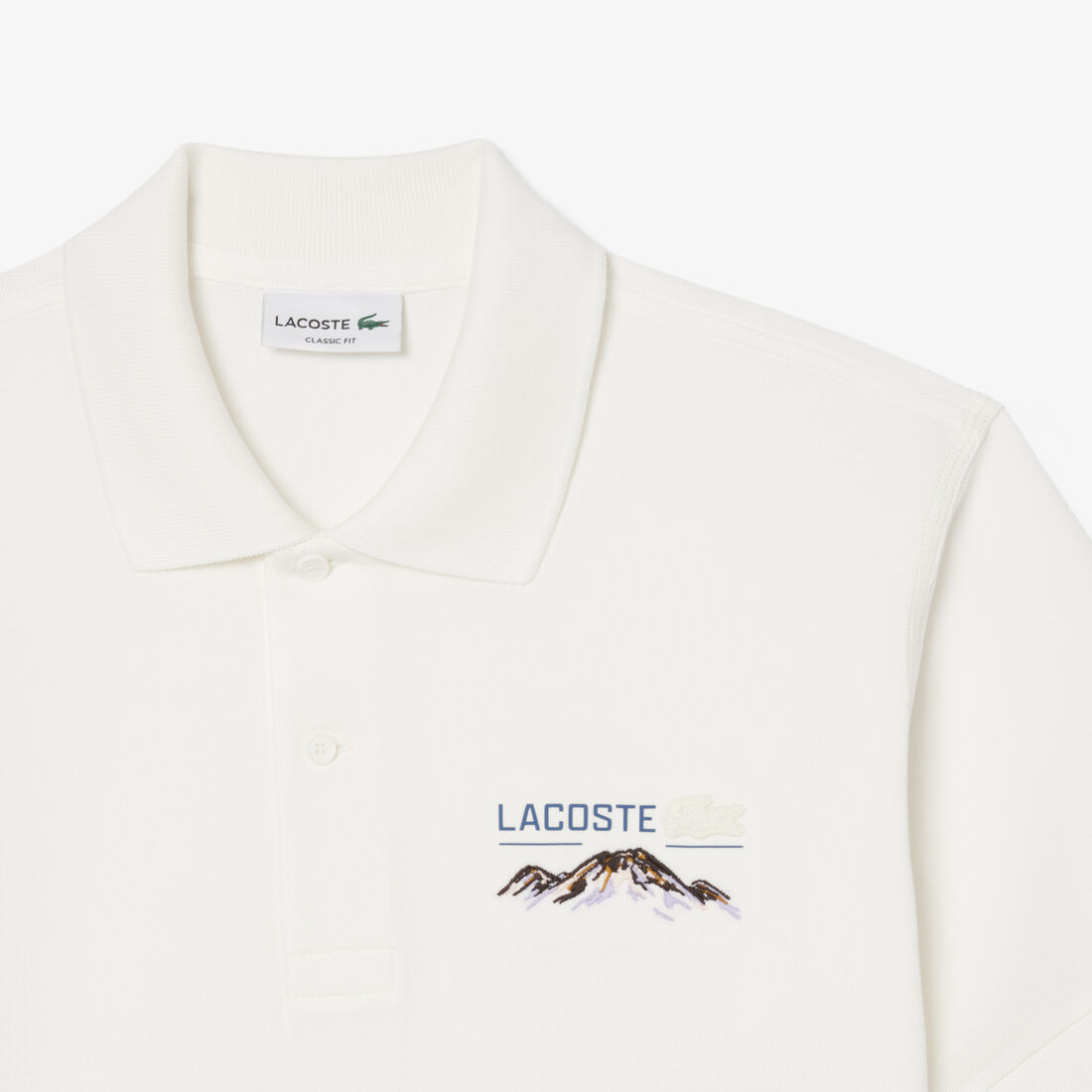 Classic Fit Embroidered Motif Pique Polo Shirt Classic Fit Embroidered Motif Pique Polo Shirt