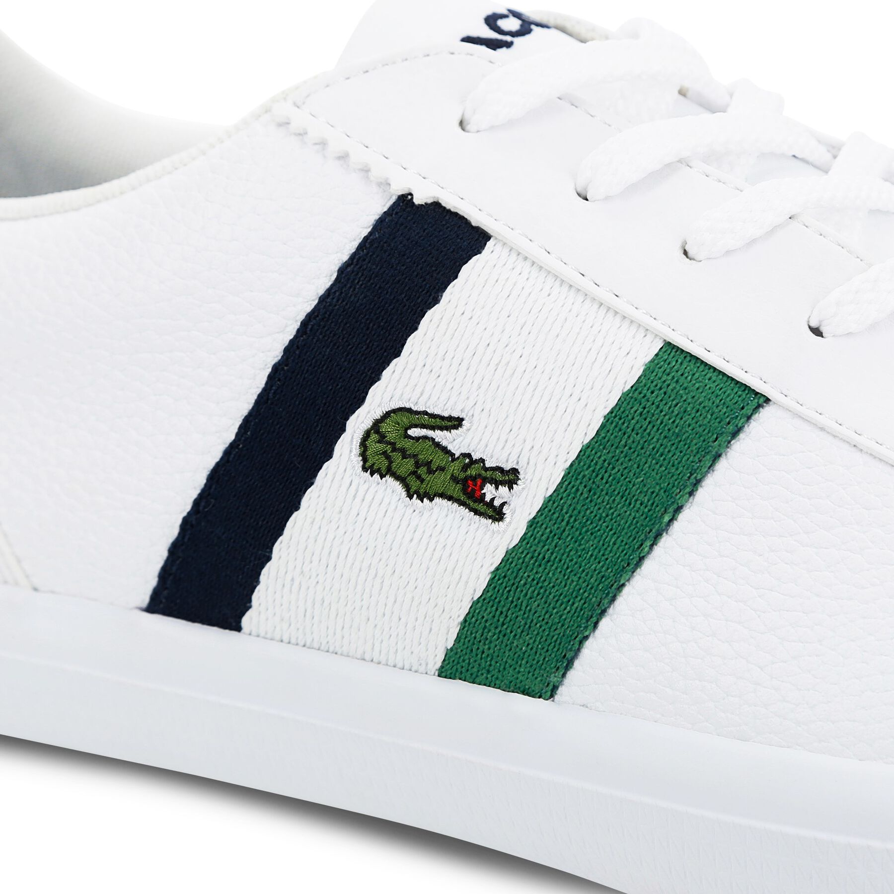 Men's Lerond Tumbled Leather Trainers lacoste men s lerond tumbled leather trainers
