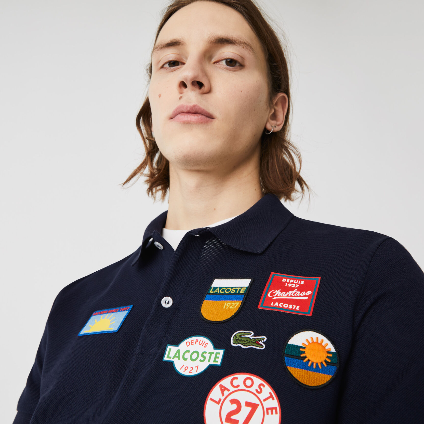 Men&rsquo;s Lacoste Regular Fit Badge Cotton Polo