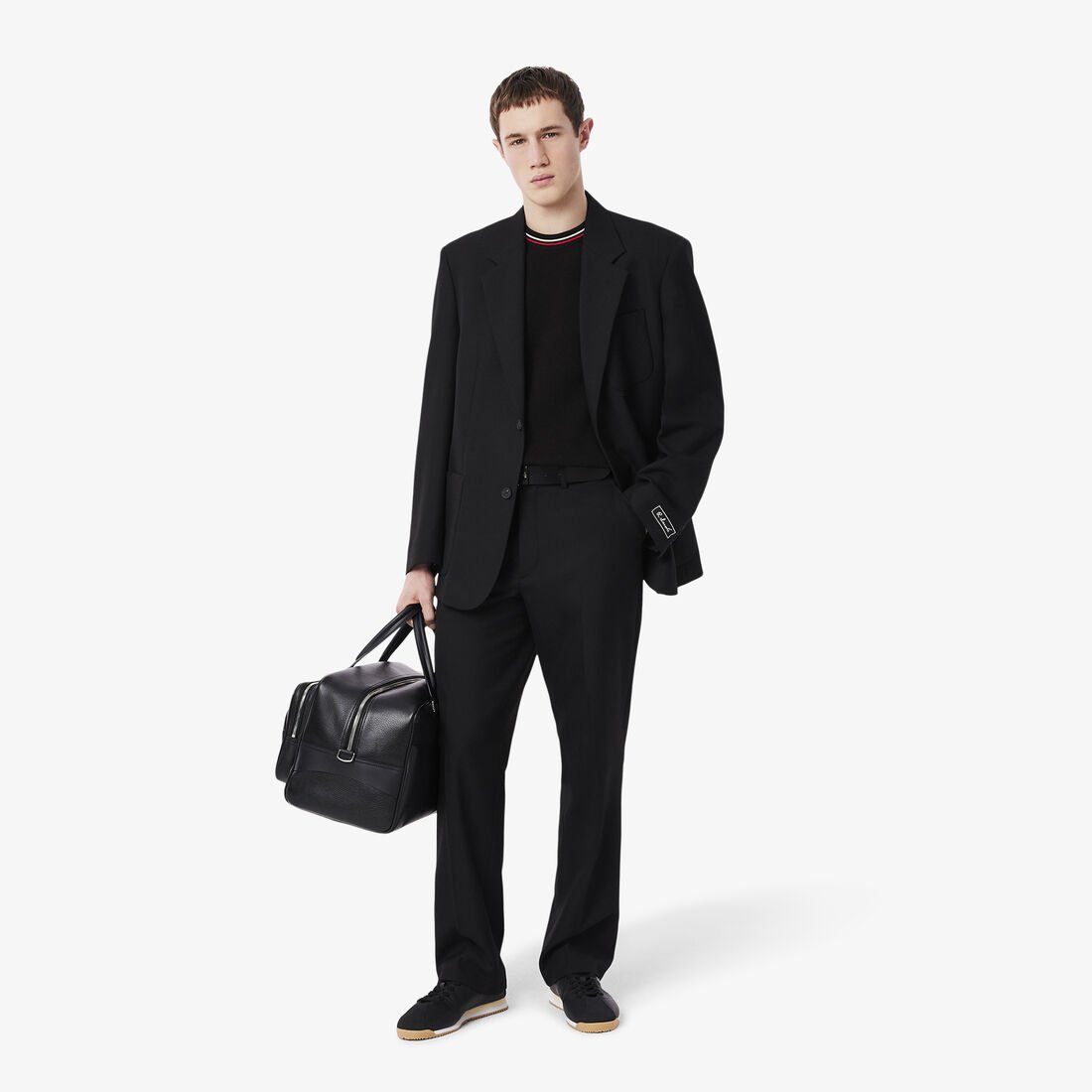 Classic Fit Stripe Detail Knit T-Shirt Classic Fit Stripe Detail Knit T-Shirt