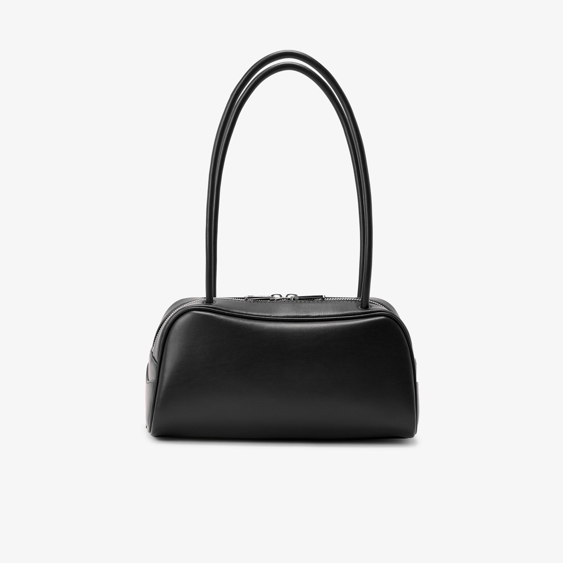lacoste lora leather shoulder bag