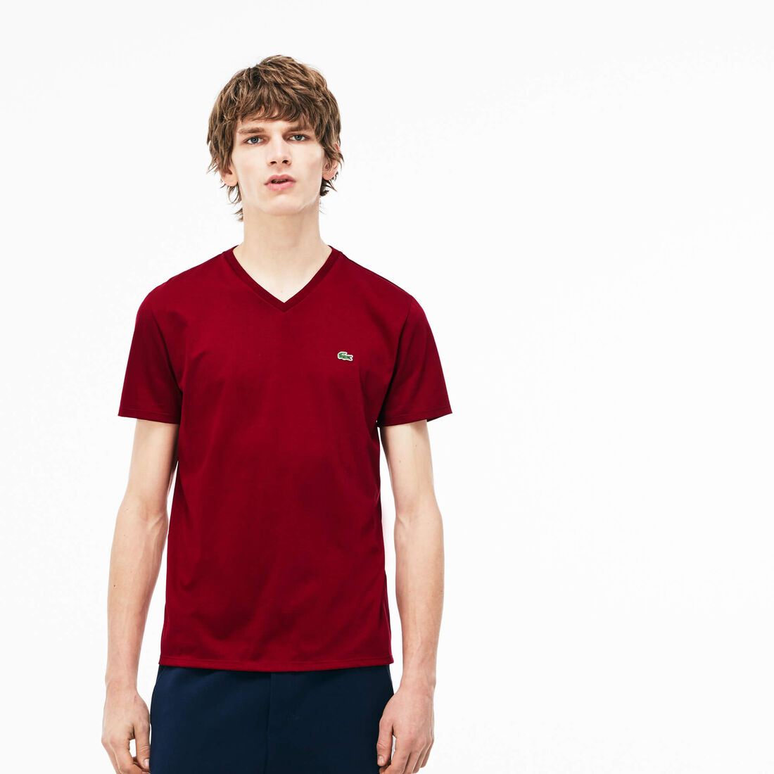 Lightweight Cotton Pima V Neck T-shirt Lightweight Cotton Pima V Neck T-shirt