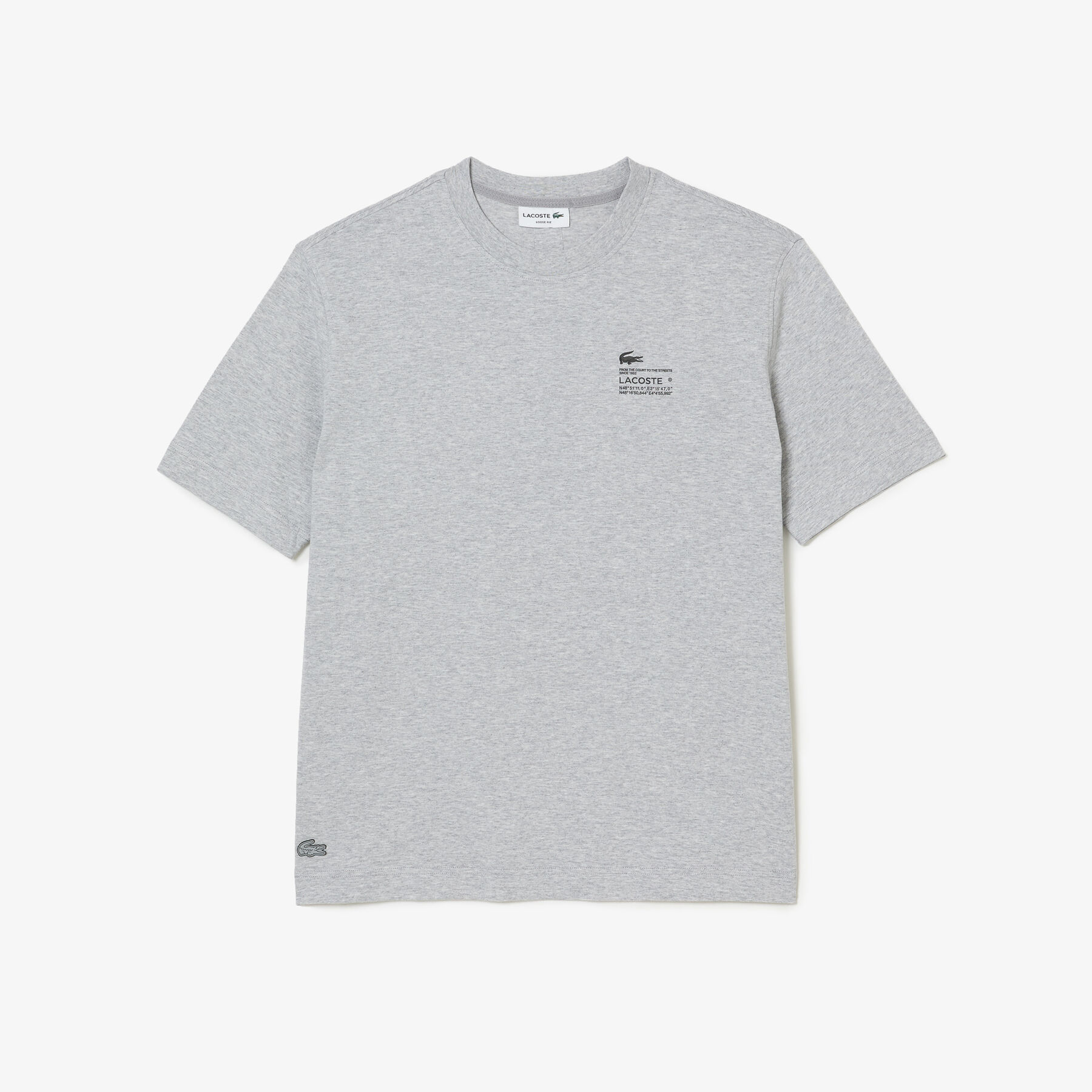 Men's Lacoste Print Loose Fit T-Shirt men s lacoste print loose fit t shirt