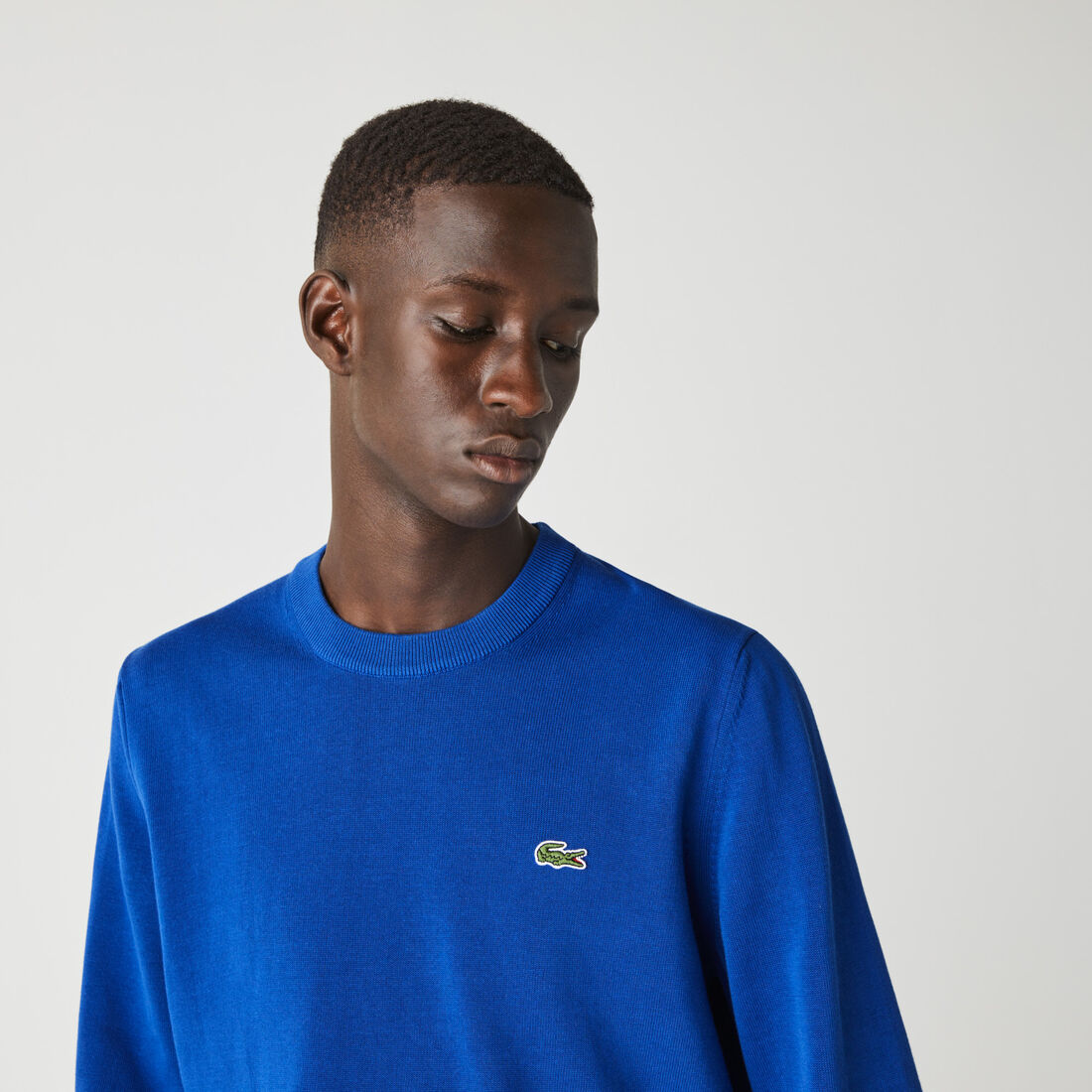 Monochrome Crew Neck Cotton Sweater Monochrome Crew Neck Cotton Sweater