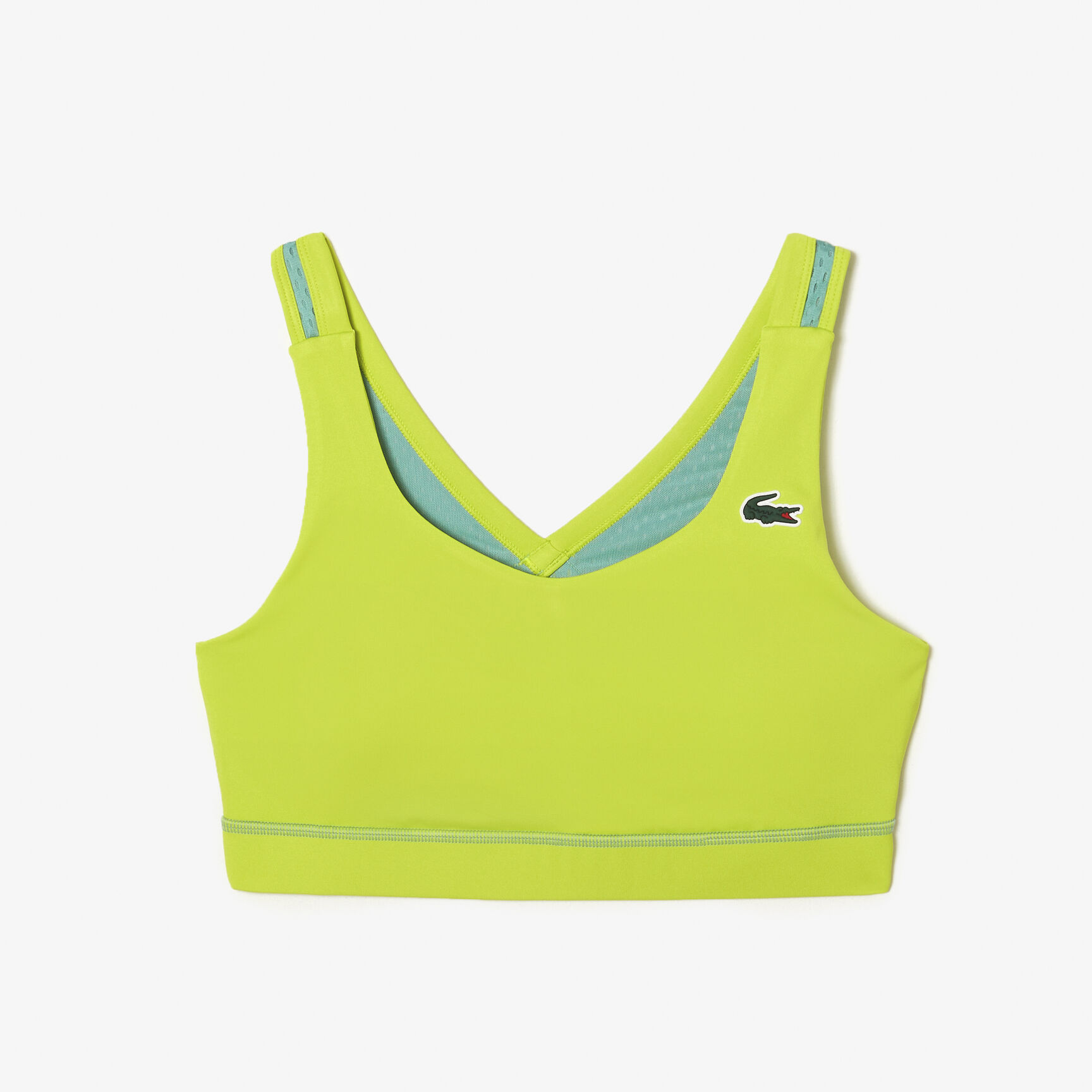 حمالة صدر رياضية بوليستر معاد تدويره سريع الجفاف للنساء مجموعة Lacoste Sport حمالة صدر رياضية بوليستر معاد تدويره سريع الجفاف للنساء مجموعة Lacoste Sport
