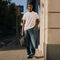 lacoste 5 pocket straight cut jeans