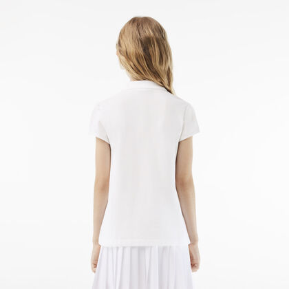 Scalloped Collar Mini Pique Polo Shirt Scalloped Collar Mini Pique Polo Shirt
