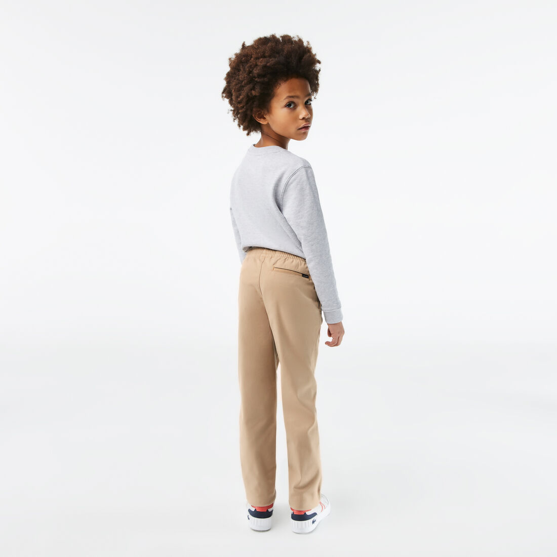 Boys' Lacoste Stretch Cotton Gabardine Chinos Boys' Lacoste Stretch Cotton Gabardine Chinos