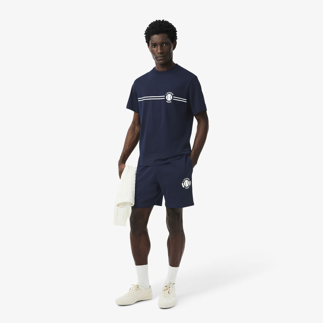 Regular Fit 3D Print Fleece Shorts