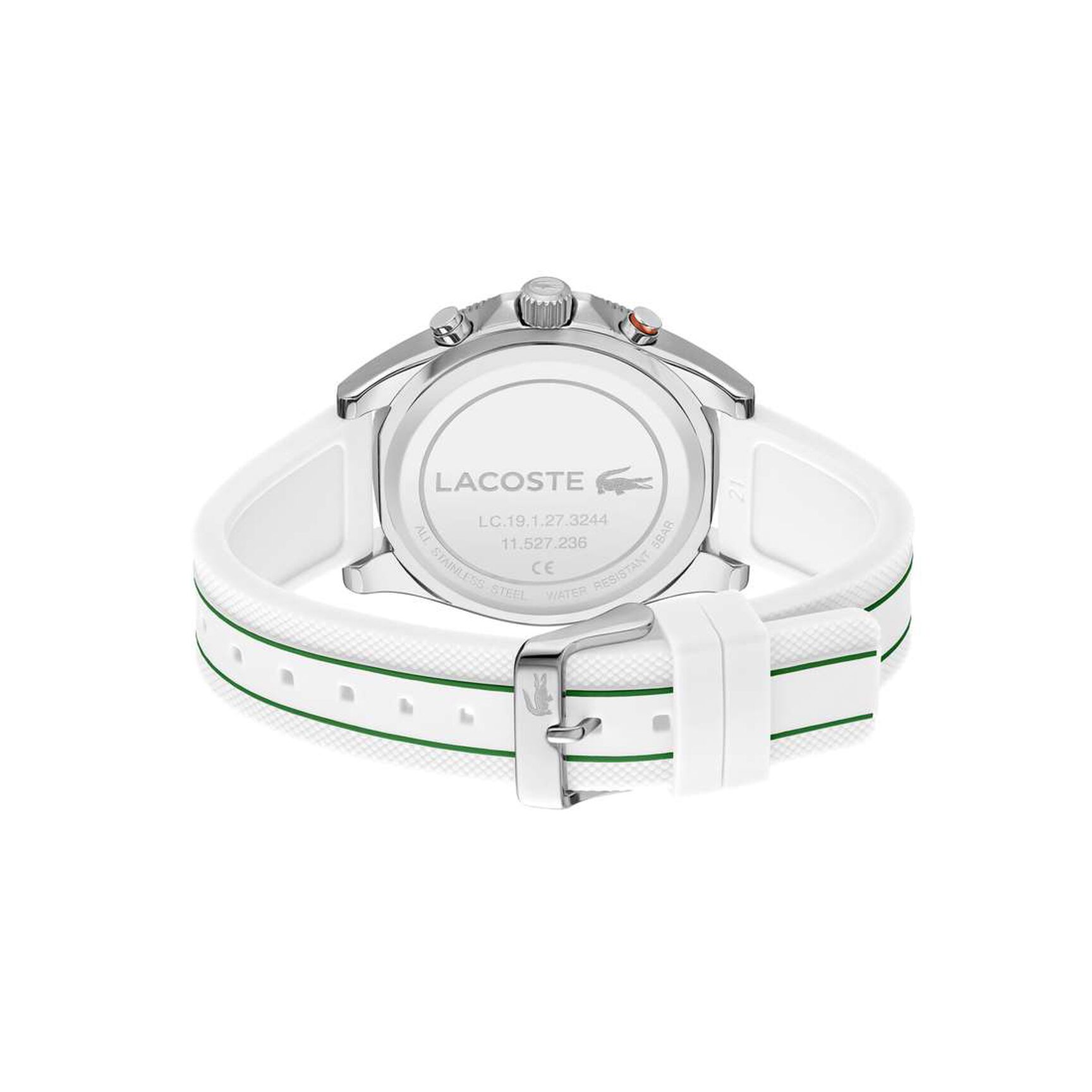 Men's White Silicone Strap Watch