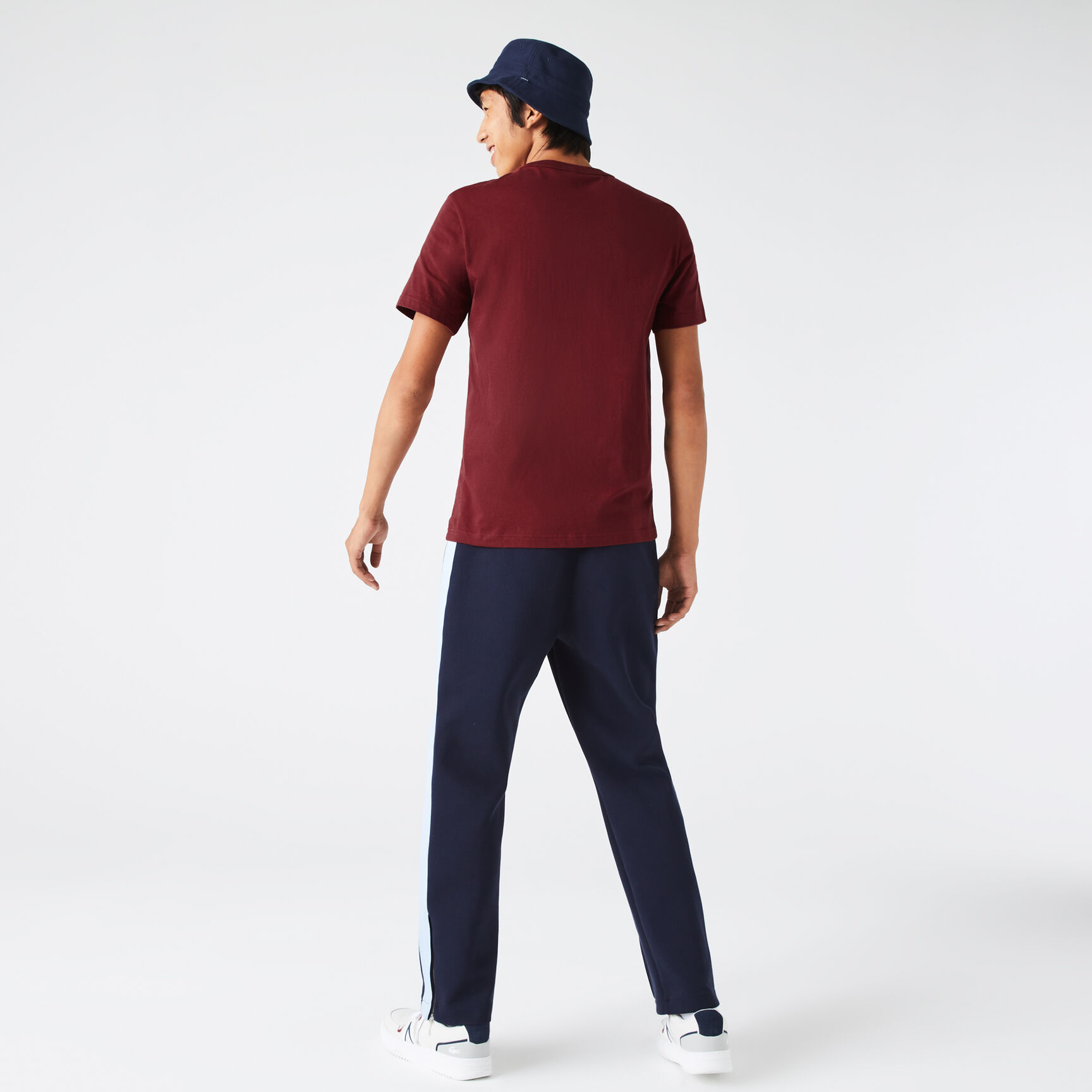 Men's Crew Neck Signature Embroidery Cotton T-shirt