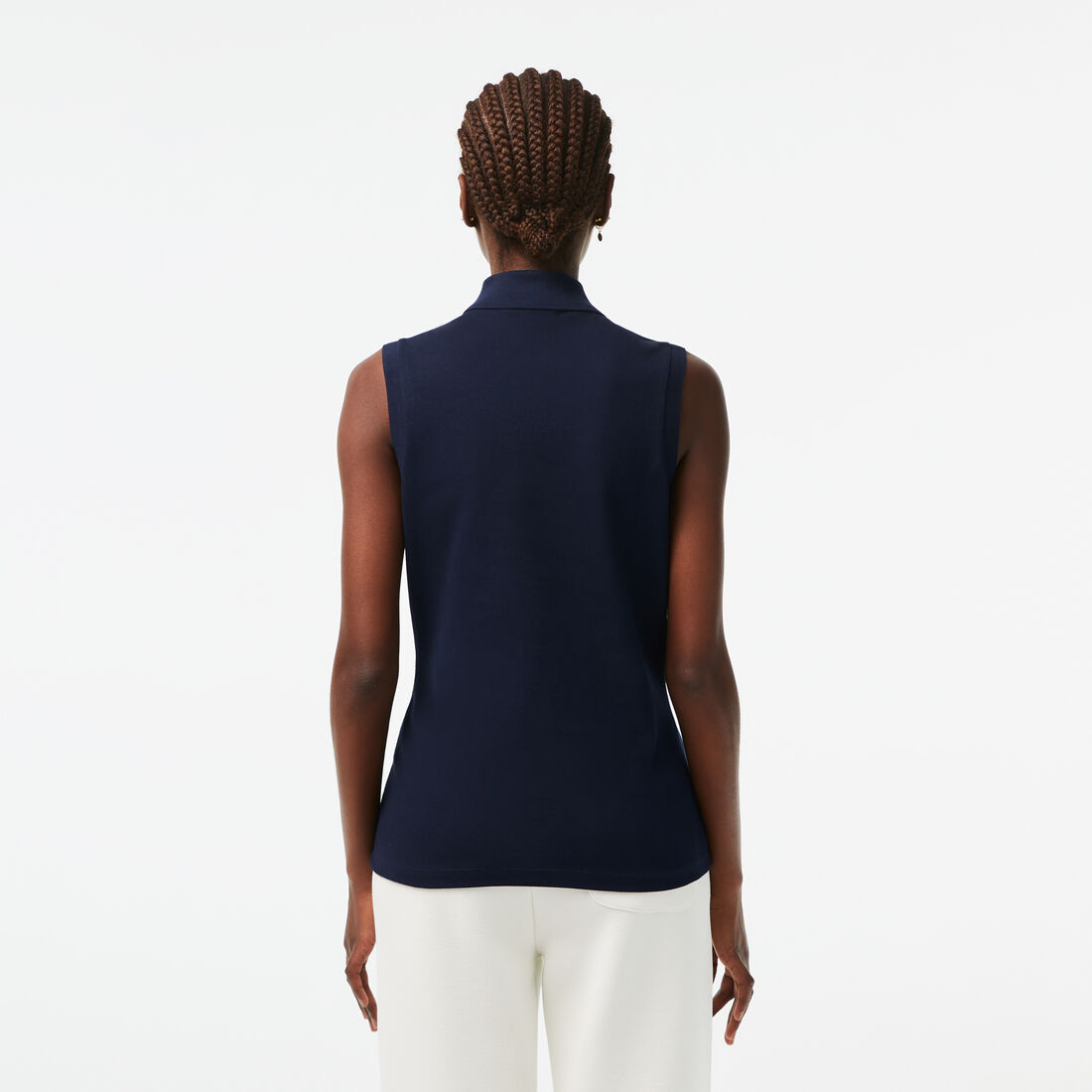 Slim Fit L.12.D Sleeveless Stretch Polo Shirt Slim Fit L.12.D Sleeveless Stretch Polo Shirt