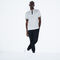 men s lacoste sport zip neck holographic croc cotton polo shirt