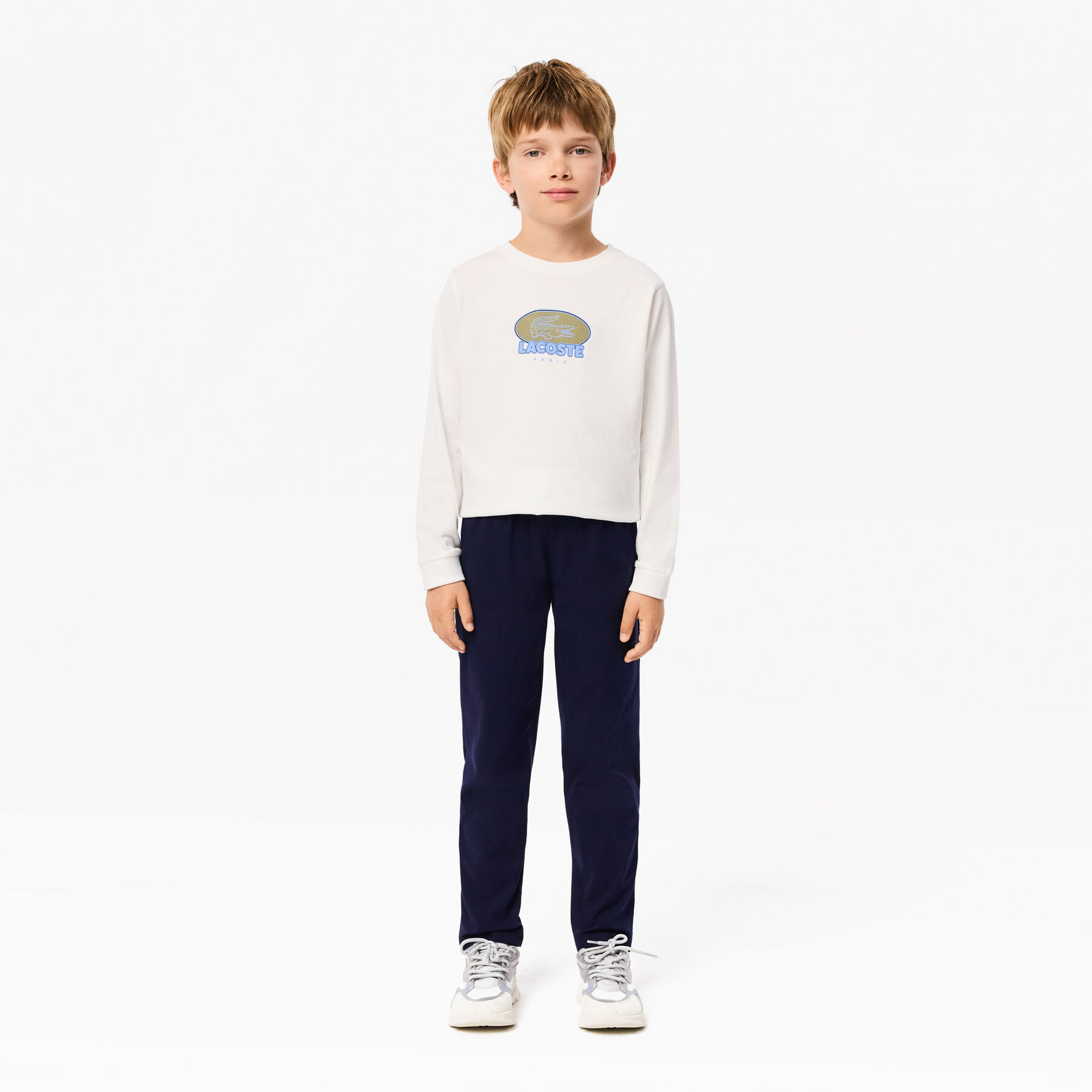 Boys' Lacoste Stretch Cotton Gabardine Chinos Boys' Lacoste Stretch Cotton Gabardine Chinos