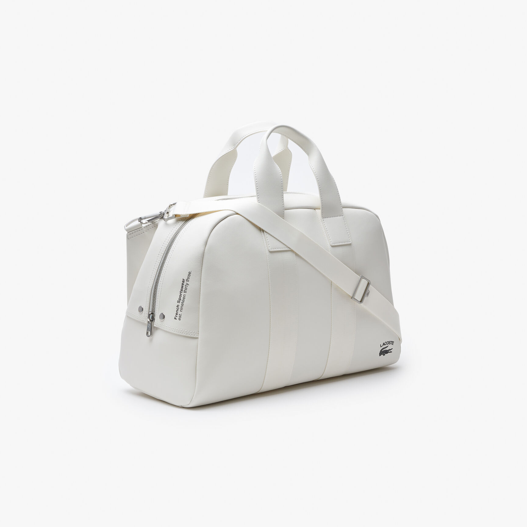 Unisex Lacoste Supple Leather Weekend Bag Unisex Lacoste Supple Leather Weekend Bag