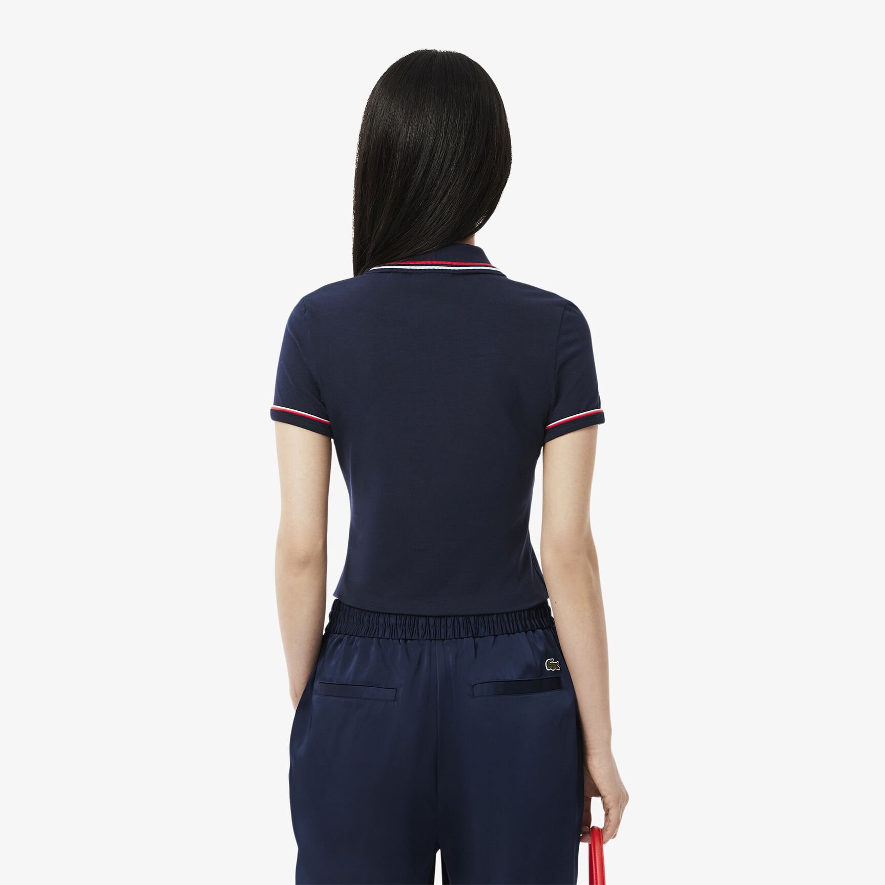 قميص بولو جيرسيه بقصة ضيقة L.12.D قميص بولو جيرسيه بقصة ضيقة L.12.D