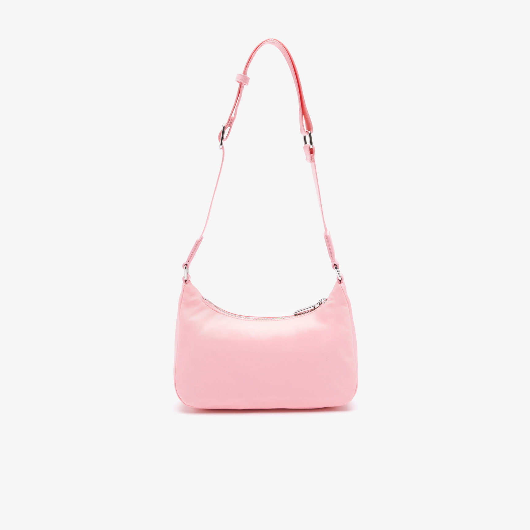 Unisex Metal Crocodile Branded Strap Nylon Shoulder Bag